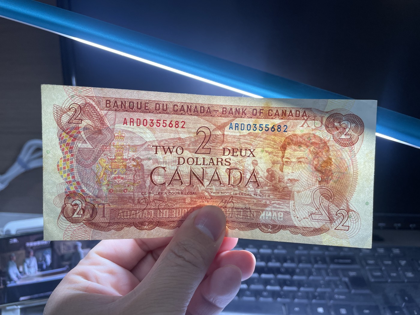 2024年集古藏今外币拍卖第四期-第8场—（总第38拍） 1974年加拿大2元