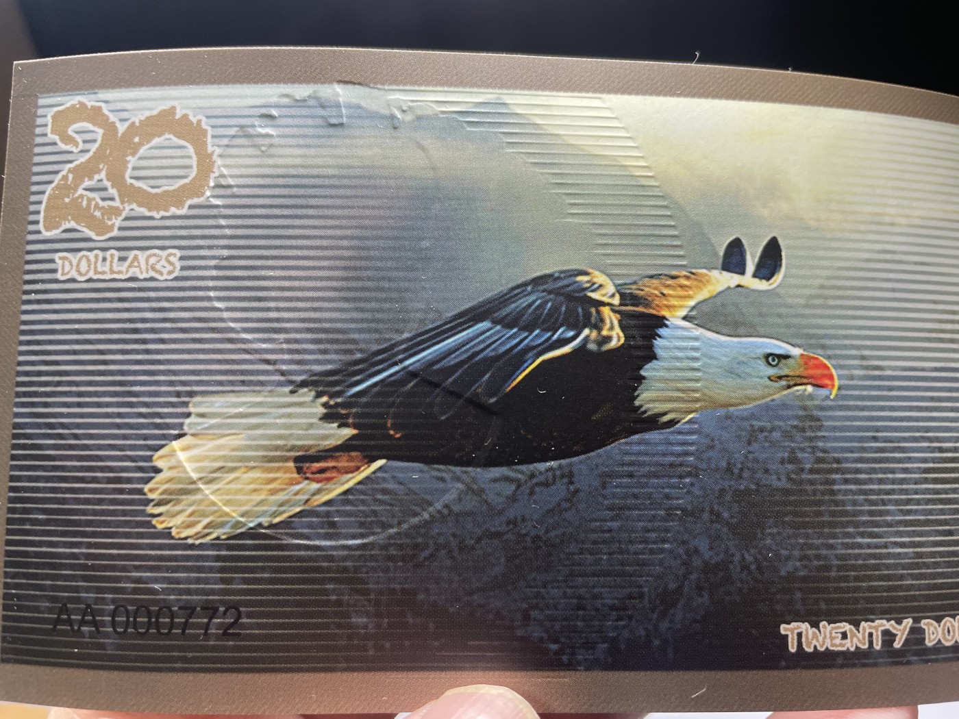 2024年集古藏今外币拍卖第四期-第8场—（总第38拍） 2019年全新阿尔达布拉群岛20元AA冠