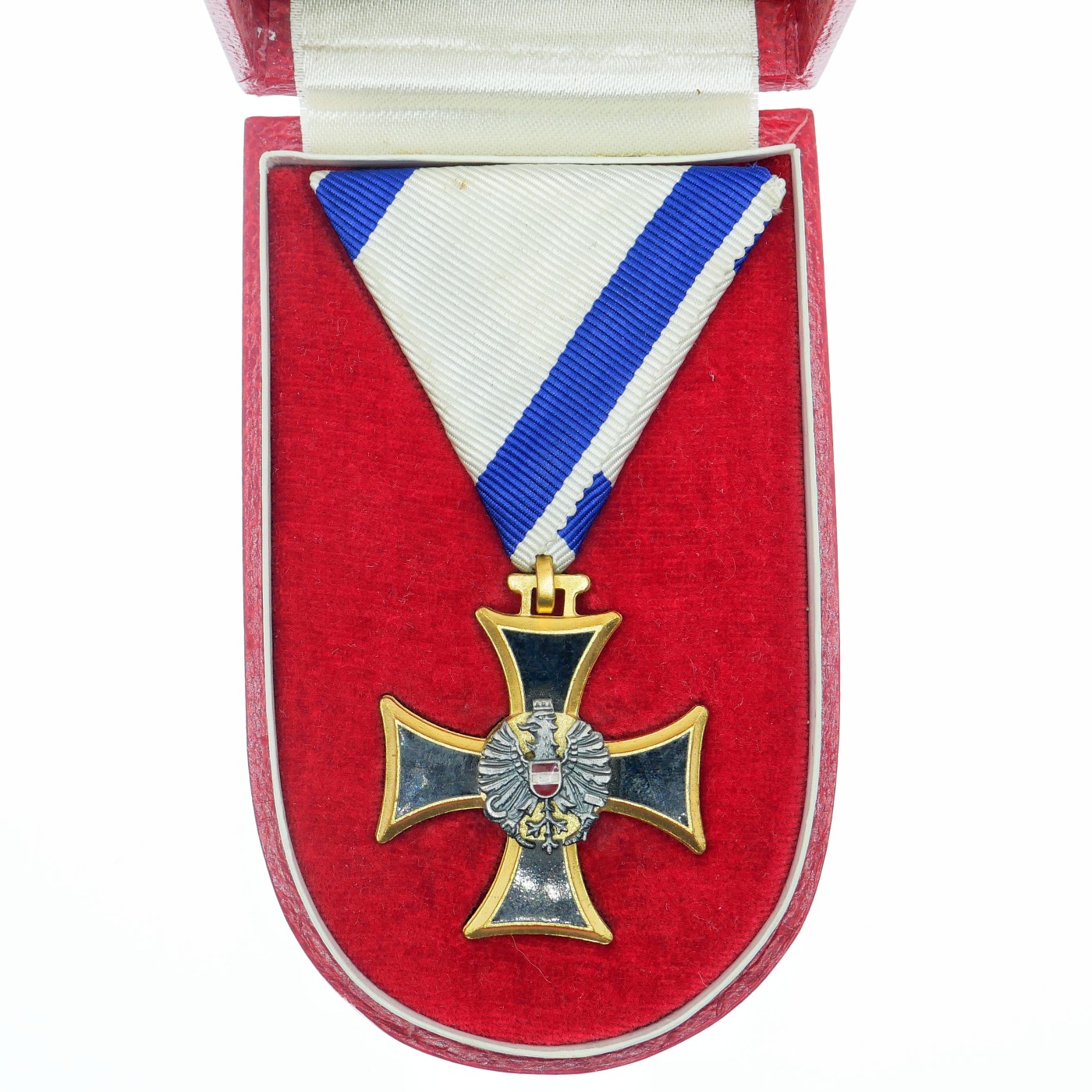 勋章奖章交易所4月20日拍卖 奥地利25年服役奖章，原盒