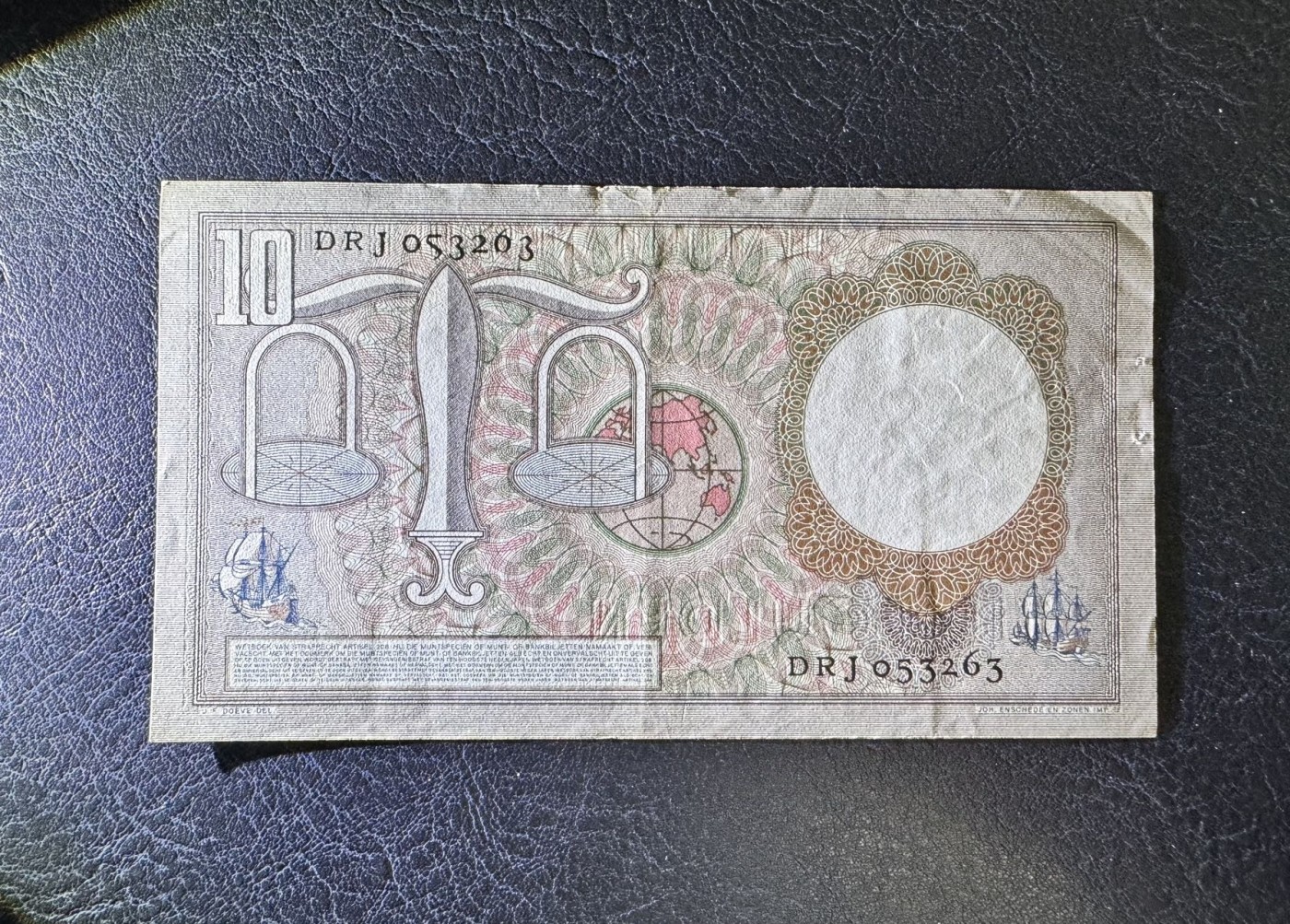 收藏联盟Quantum Auction 第338期拍卖  荷兰1953年10盾 品相如图 法学家 格劳秀斯