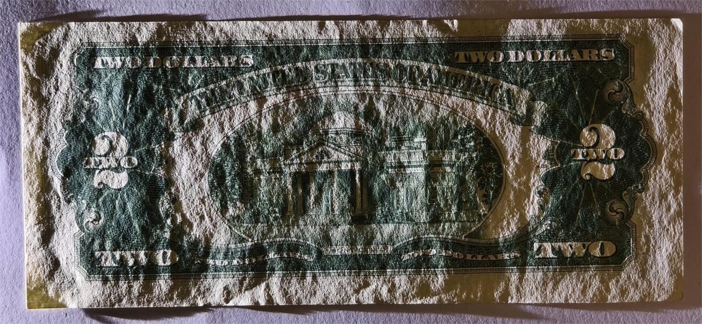 紫瑗钱币——第339期拍卖——纸币场 美国 1953年 A序列 托马斯·杰斐逊 2美元 红印 政府券 AU