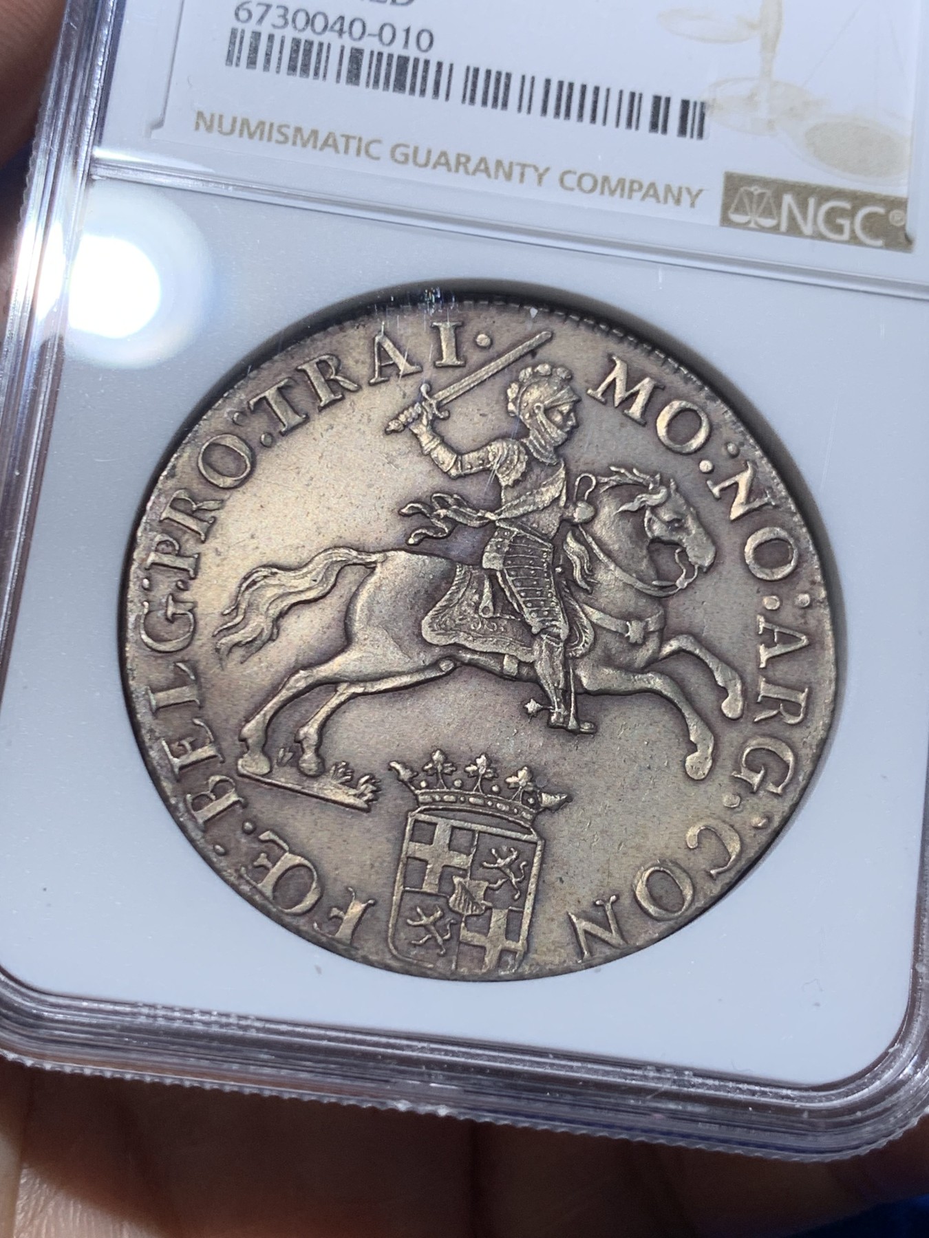 《竞宝斋》第259场-周日，周一 2场连拍 (全场包邮) NGC UNCD 荷兰 1791年 乌特勒支 骑士大马剑 1杜卡特银币 细节极好