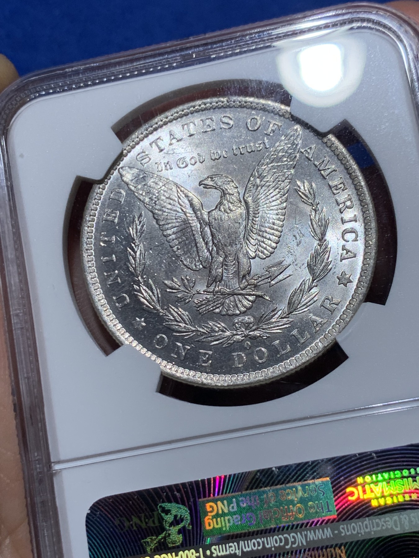 《竞宝斋》第259场-周日，周一 2场连拍 (全场包邮) NGC MS64 1883年O版 美国摩根银币