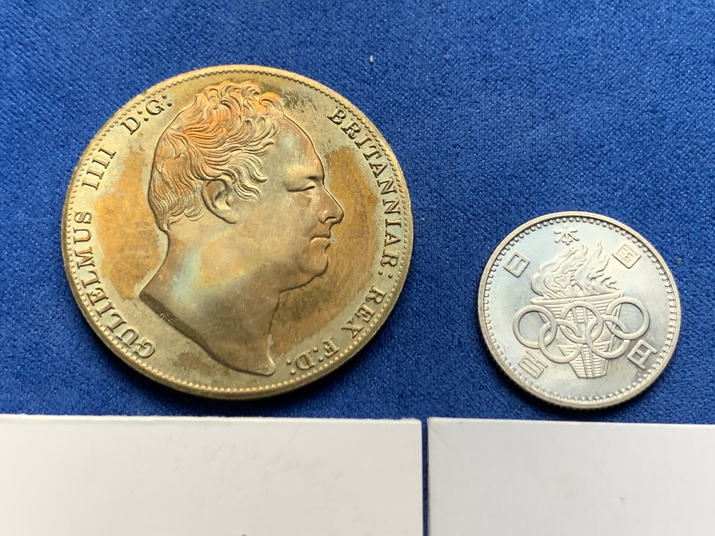 《竞宝斋》第259场-周日，周一 2场连拍 (全场包邮) 4枚一组 小银币3枚+黄铜一克朗1枚（1克朗为臆造品）