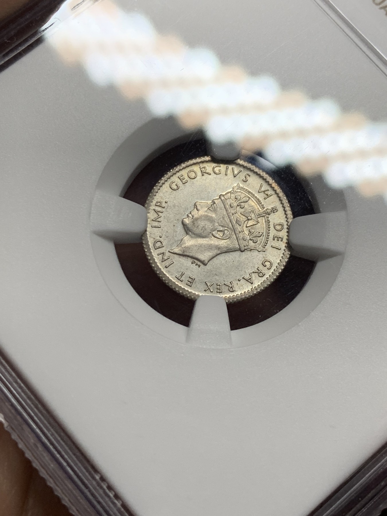 《竞宝斋》第259场-周日，周一 2场连拍 (全场包邮) NGC MS62 纽芬兰1941年5分银币