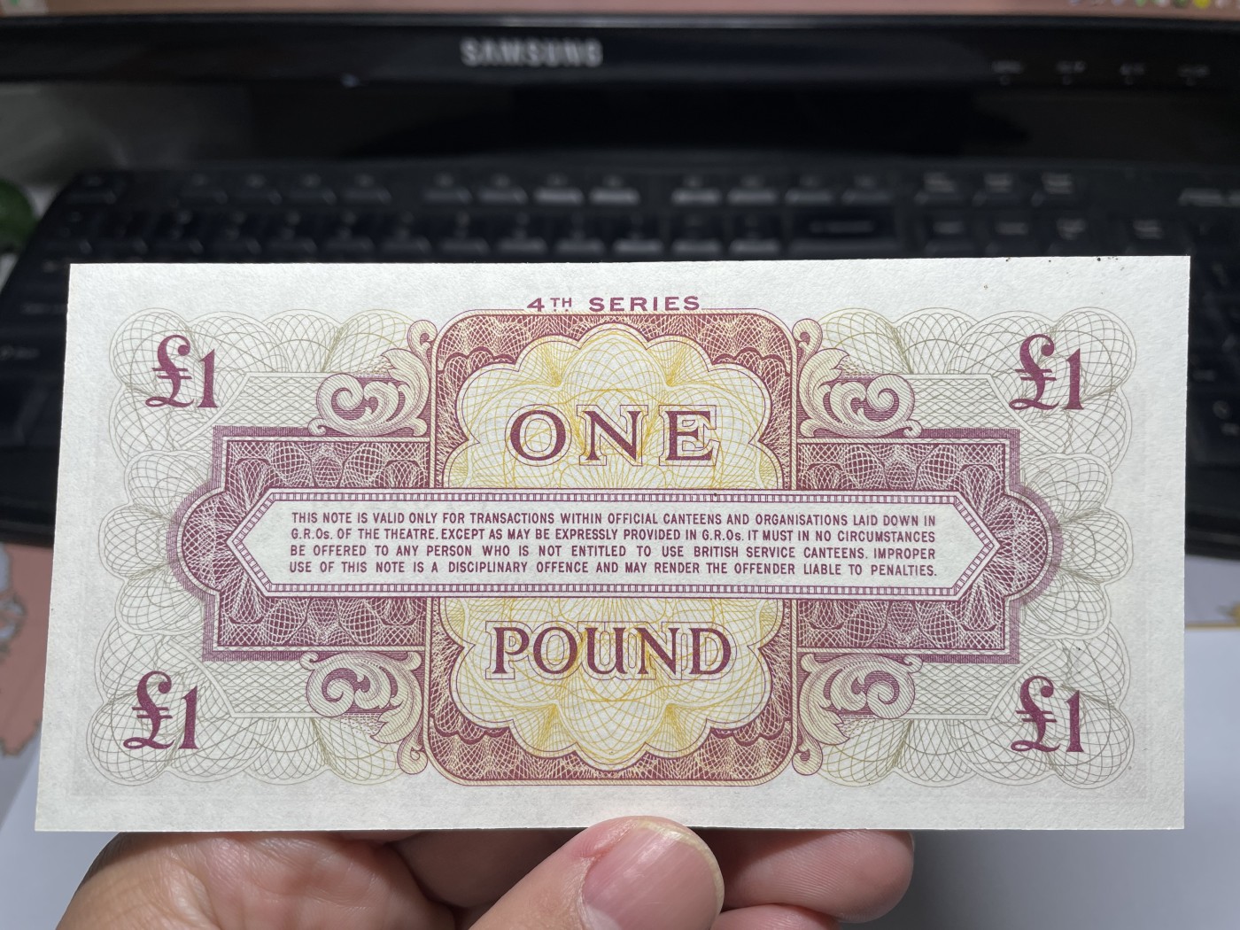 2024年集古藏今外币拍卖第四期-第9场—（总第39拍） 全新英国军票1镑