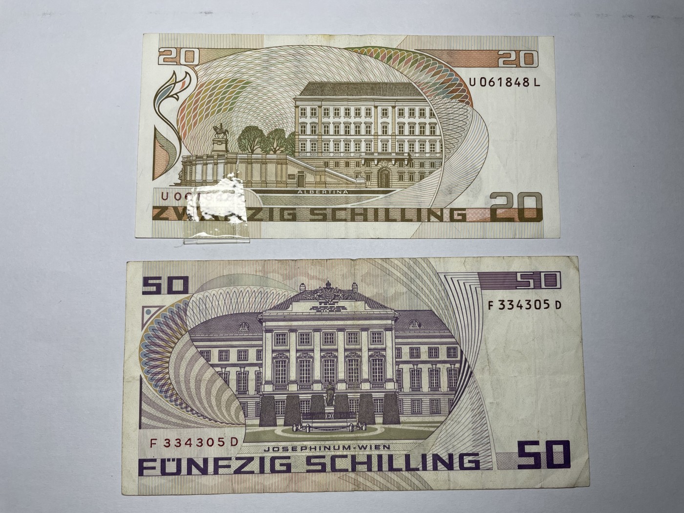 2024年集古藏今外币拍卖第四期-第9场—（总第39拍） 奥地利20先令2张