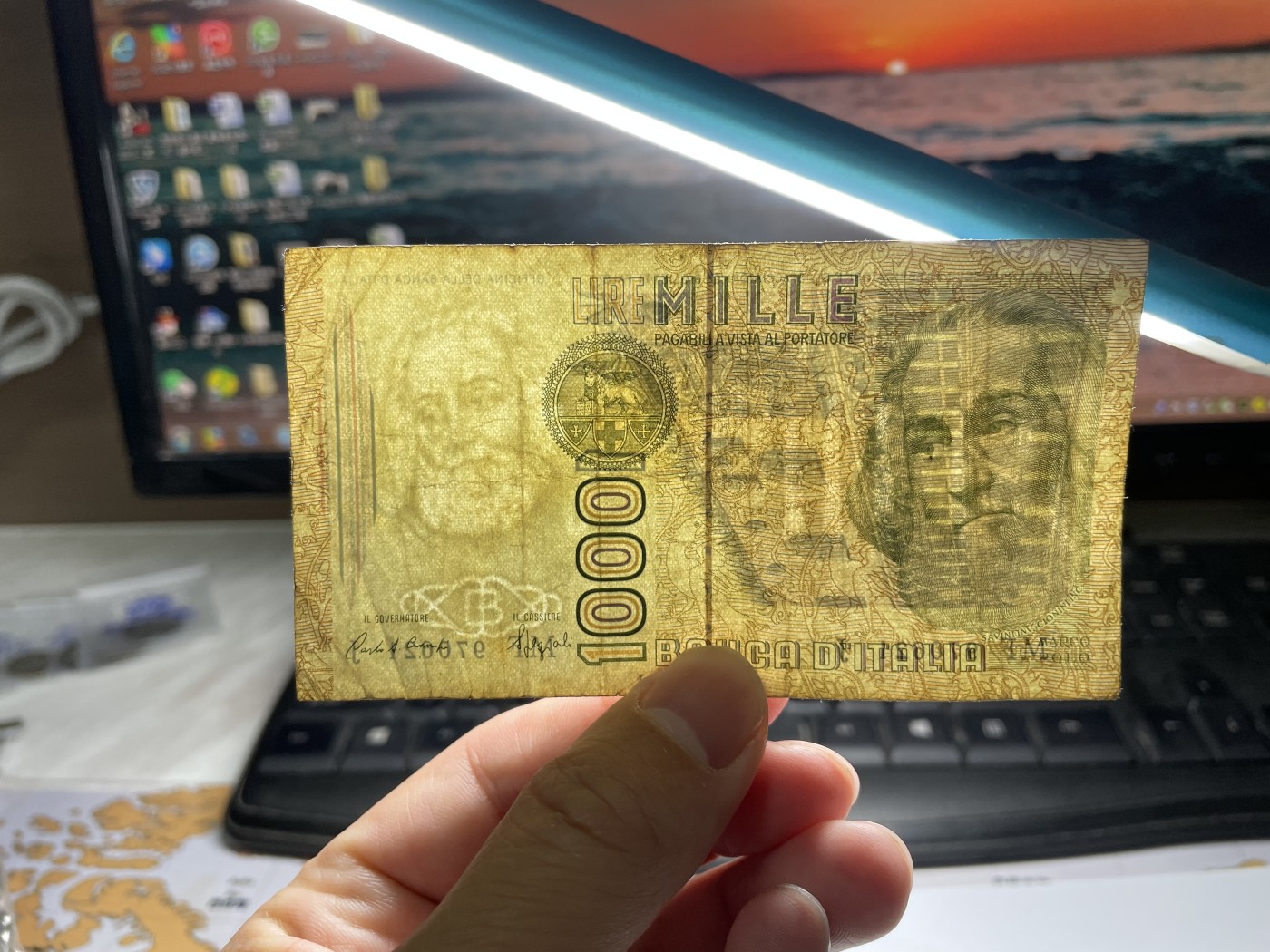 2024年集古藏今外币拍卖第四期-第9场—（总第39拍） 意大利1000里拉3张