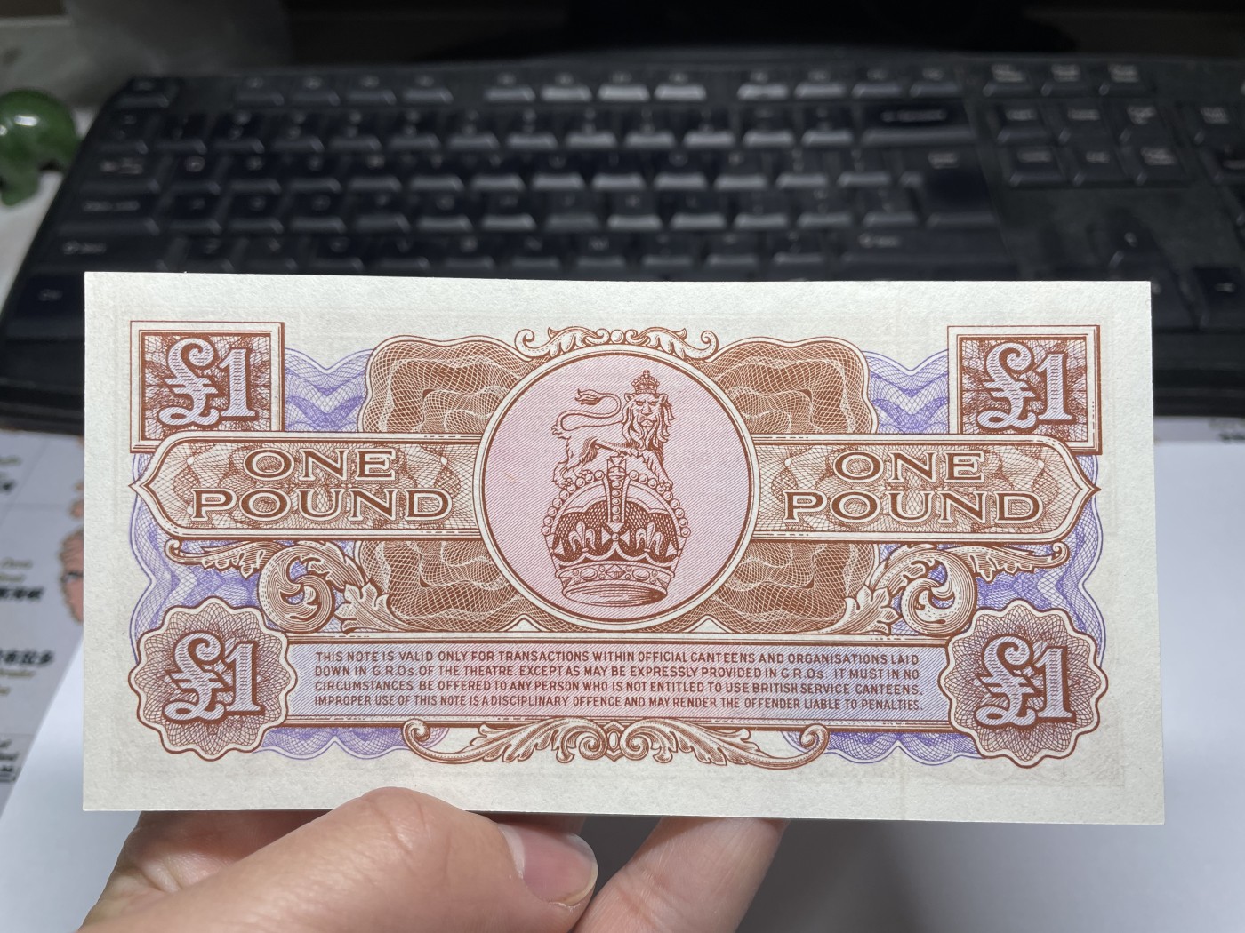 2024年集古藏今外币拍卖第四期-第9场—（总第39拍） 全新英国军票1镑