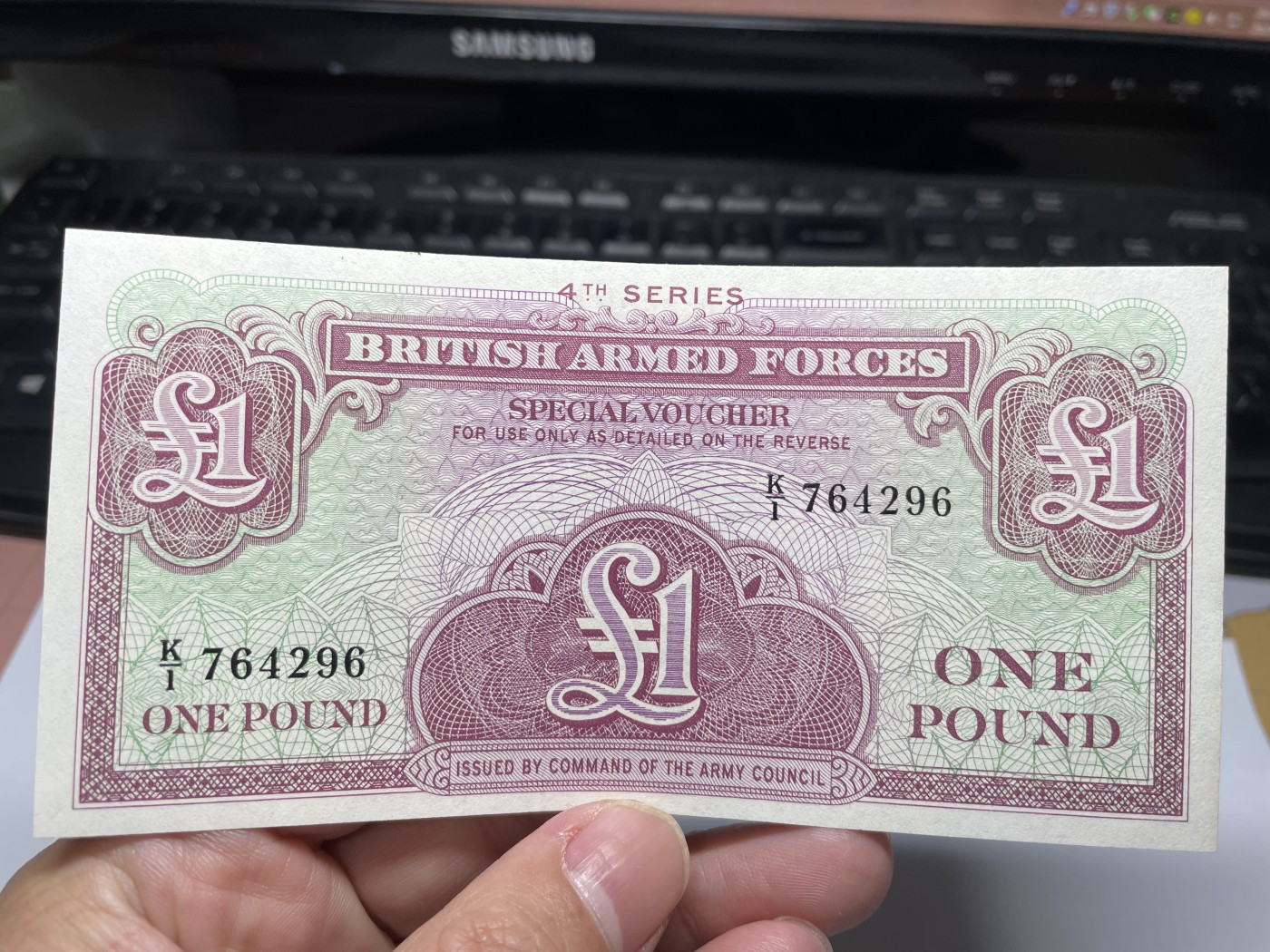 2024年集古藏今外币拍卖第四期-第9场—（总第39拍） 全新英国军票1镑