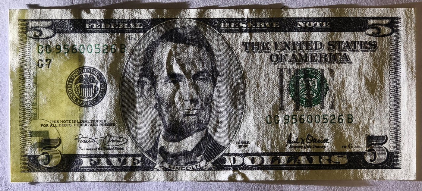 紫瑗钱币——第339期拍卖——纸币场 美国 2001年 G版 无序列 亚伯拉罕·林肯 5美元 大头版 UNC