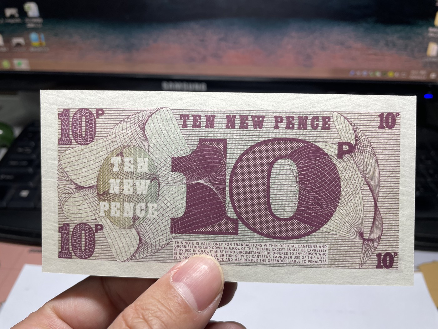 2024年集古藏今外币拍卖第四期-第9场—（总第39拍） 全新英国军票10分