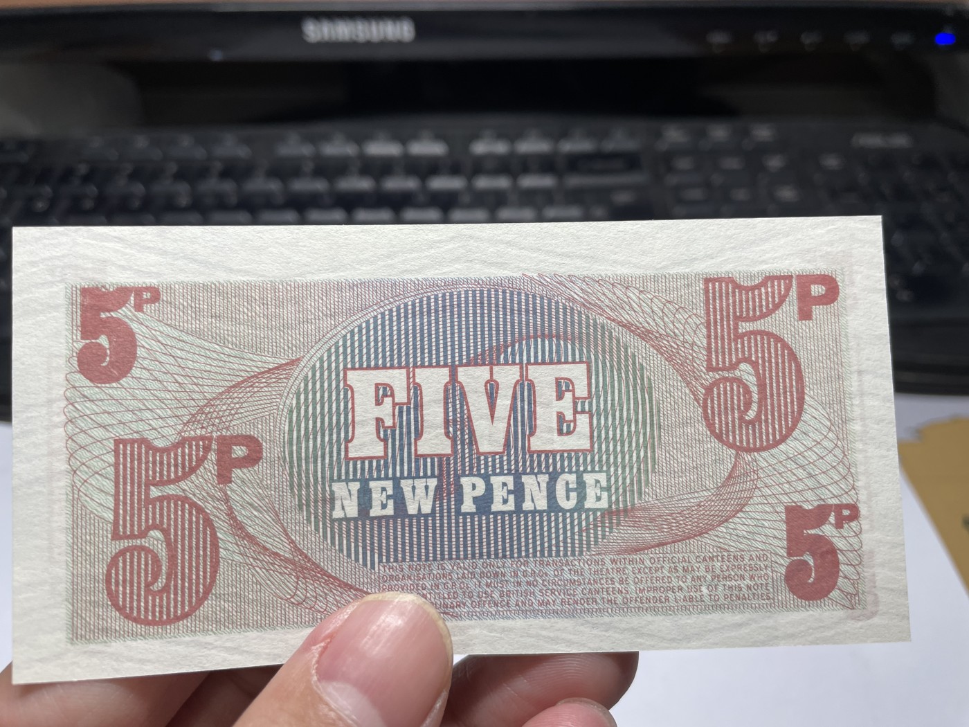 2024年集古藏今外币拍卖第四期-第9场—（总第39拍） 全新英国军票5分