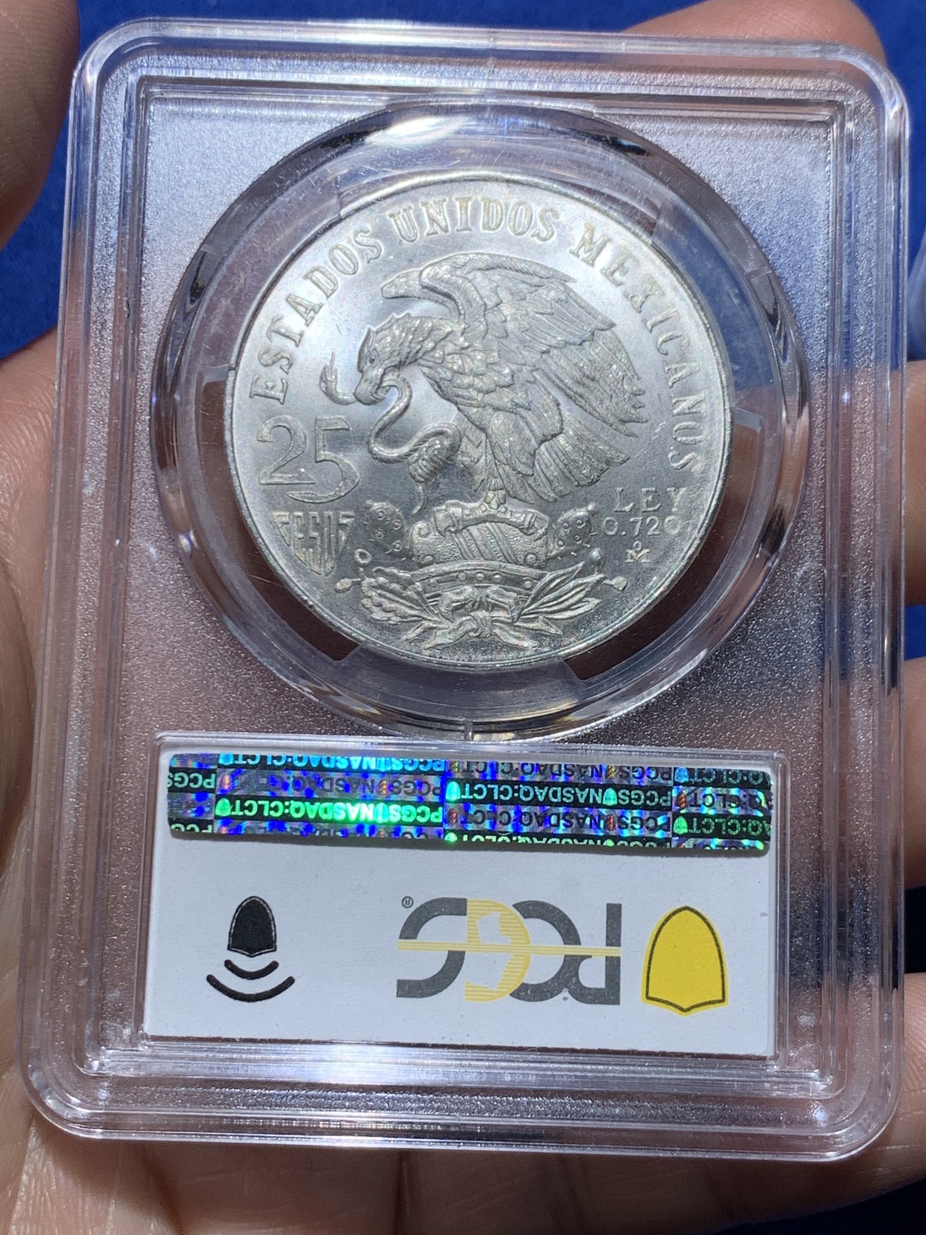 《竞宝斋》第259场-周日，周一 2场连拍 (全场包邮) PCGS MS66 1968年墨西哥奥运会纪念25比索银币