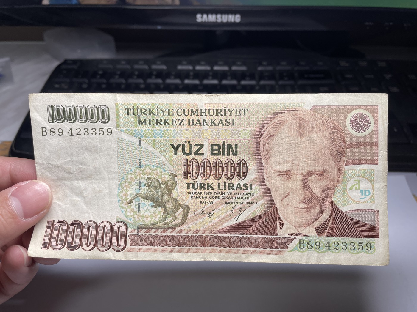 2024年集古藏今外币拍卖第四期-第9场—（总第39拍） 土耳其100000里拉