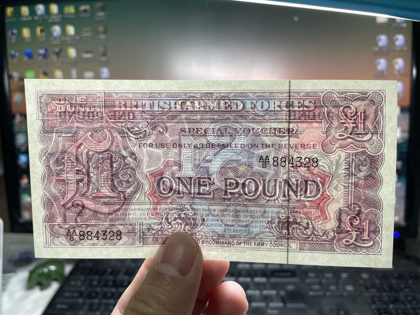 2024年集古藏今外币拍卖第四期-第9场—（总第39拍） 全新英国军票1镑