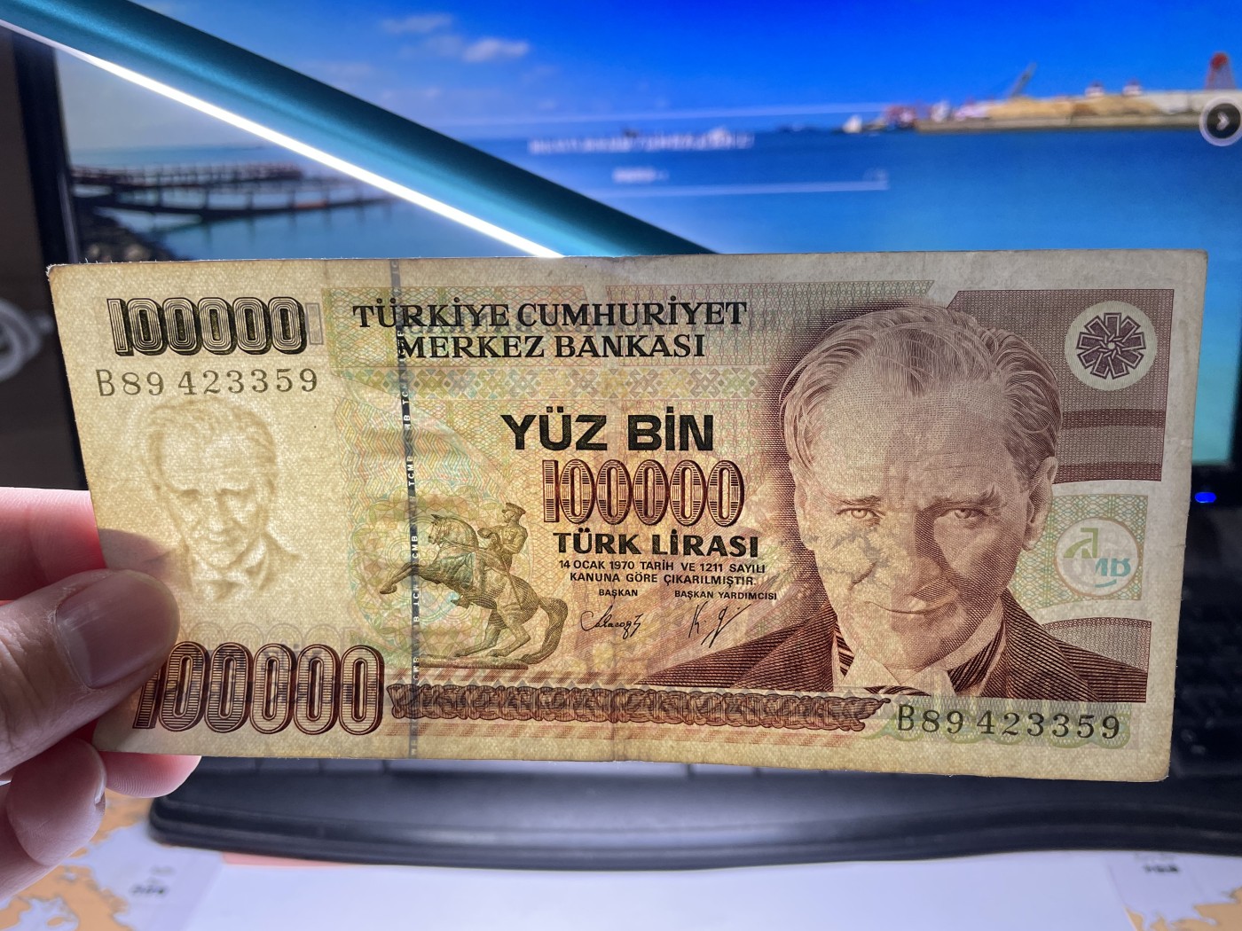 2024年集古藏今外币拍卖第四期-第9场—（总第39拍） 土耳其100000里拉