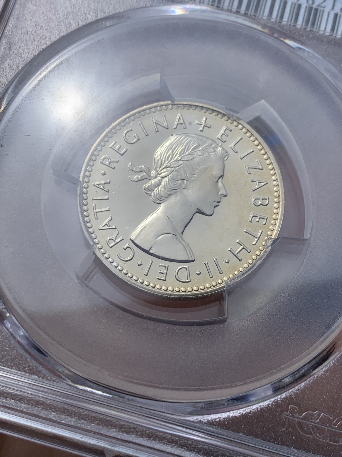 《竞宝斋》第259场-周日，周一 2场连拍 (全场包邮) PCGS PR68 英国1970年伊丽莎白二世女王精制1先令 极致品相 十二进制关门币