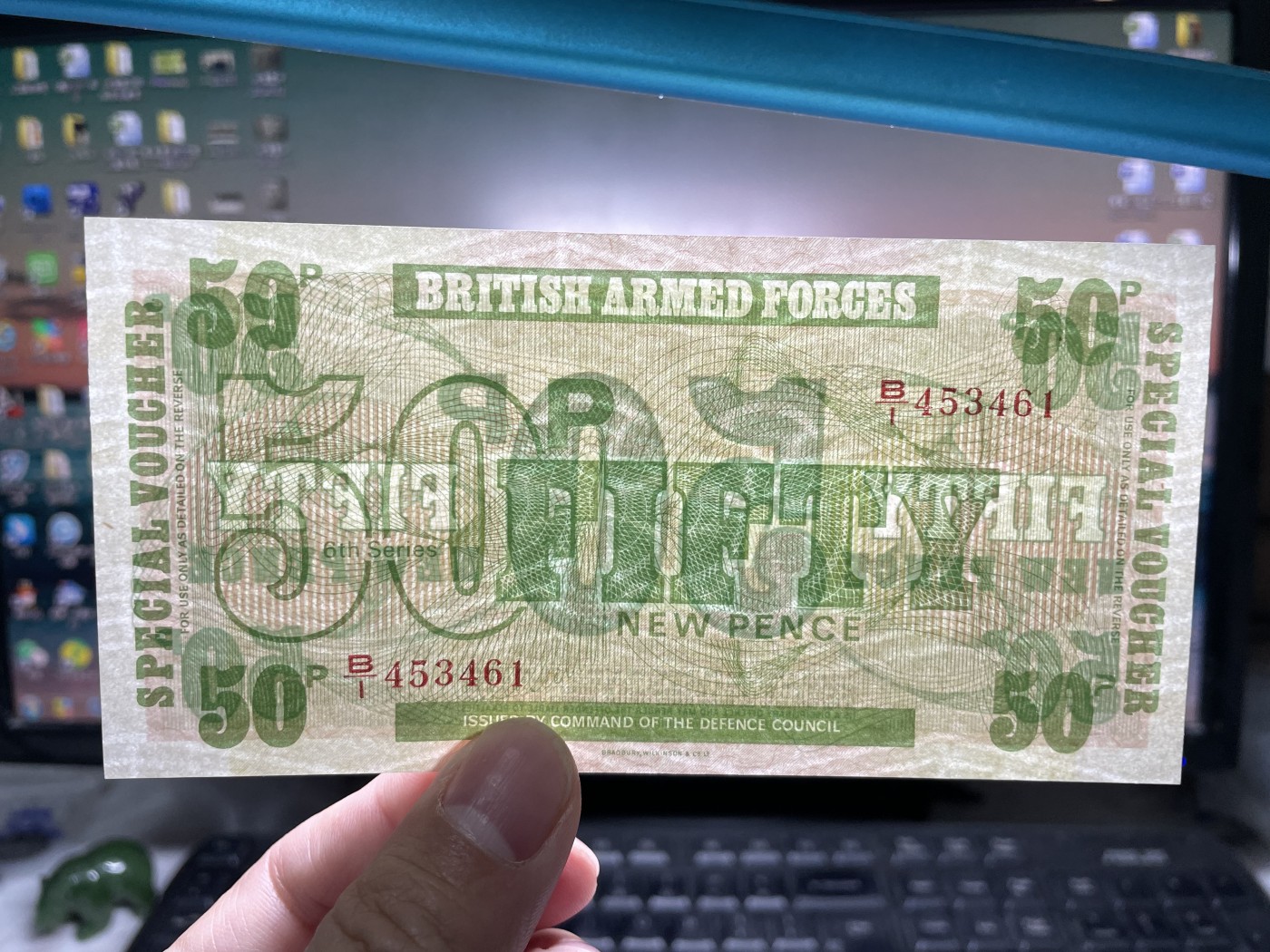 2024年集古藏今外币拍卖第四期-第9场—（总第39拍） 全新英国军票50分