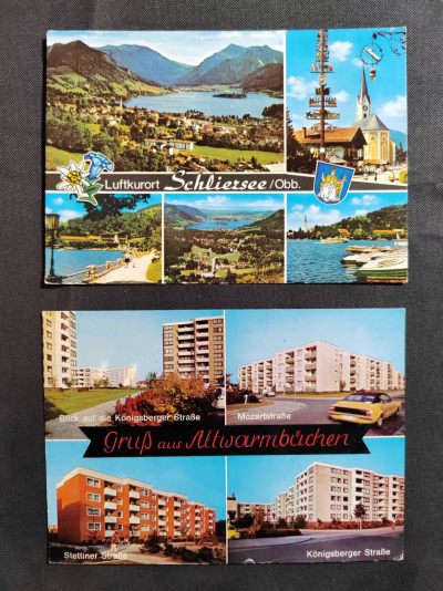 【第66期】莲池国际邮品拍卖 - 【秒杀】早期实寄风景明信片2个