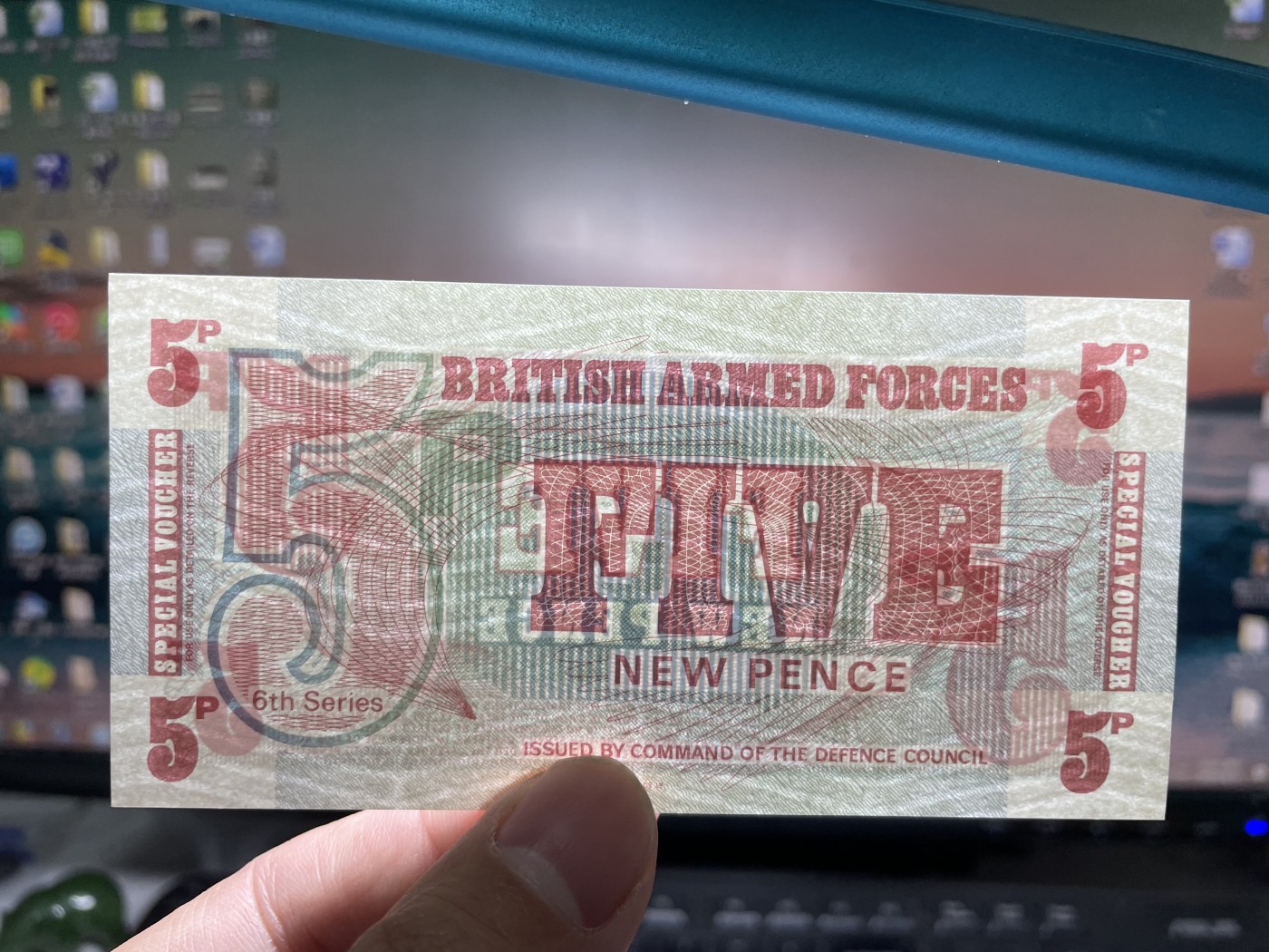 2024年集古藏今外币拍卖第四期-第9场—（总第39拍） 全新英国军票5分