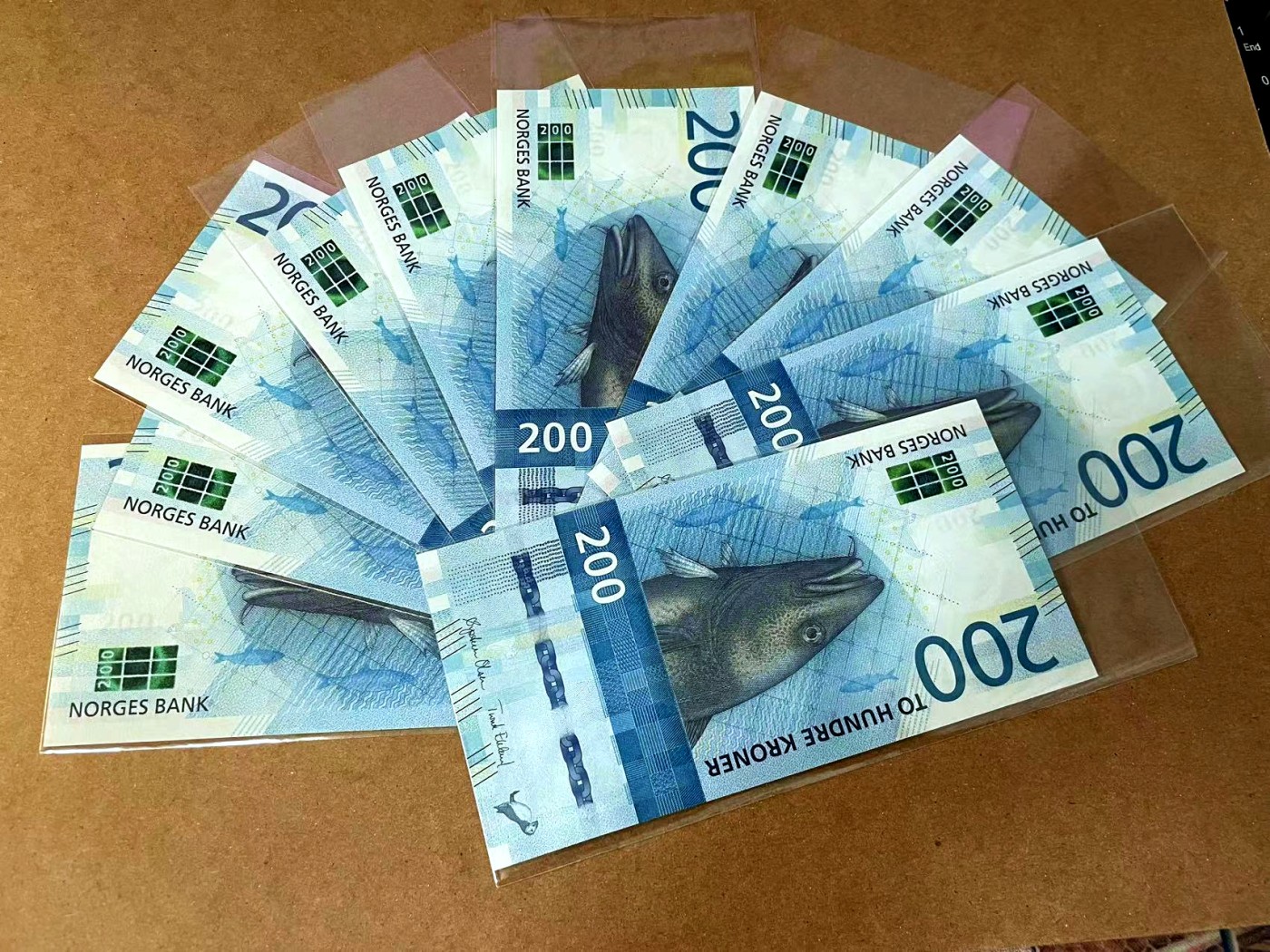 【Blue Auction】✨世界纸币精拍第462期【精】 【一组10张】挪威 2016年200克朗 全新UNC