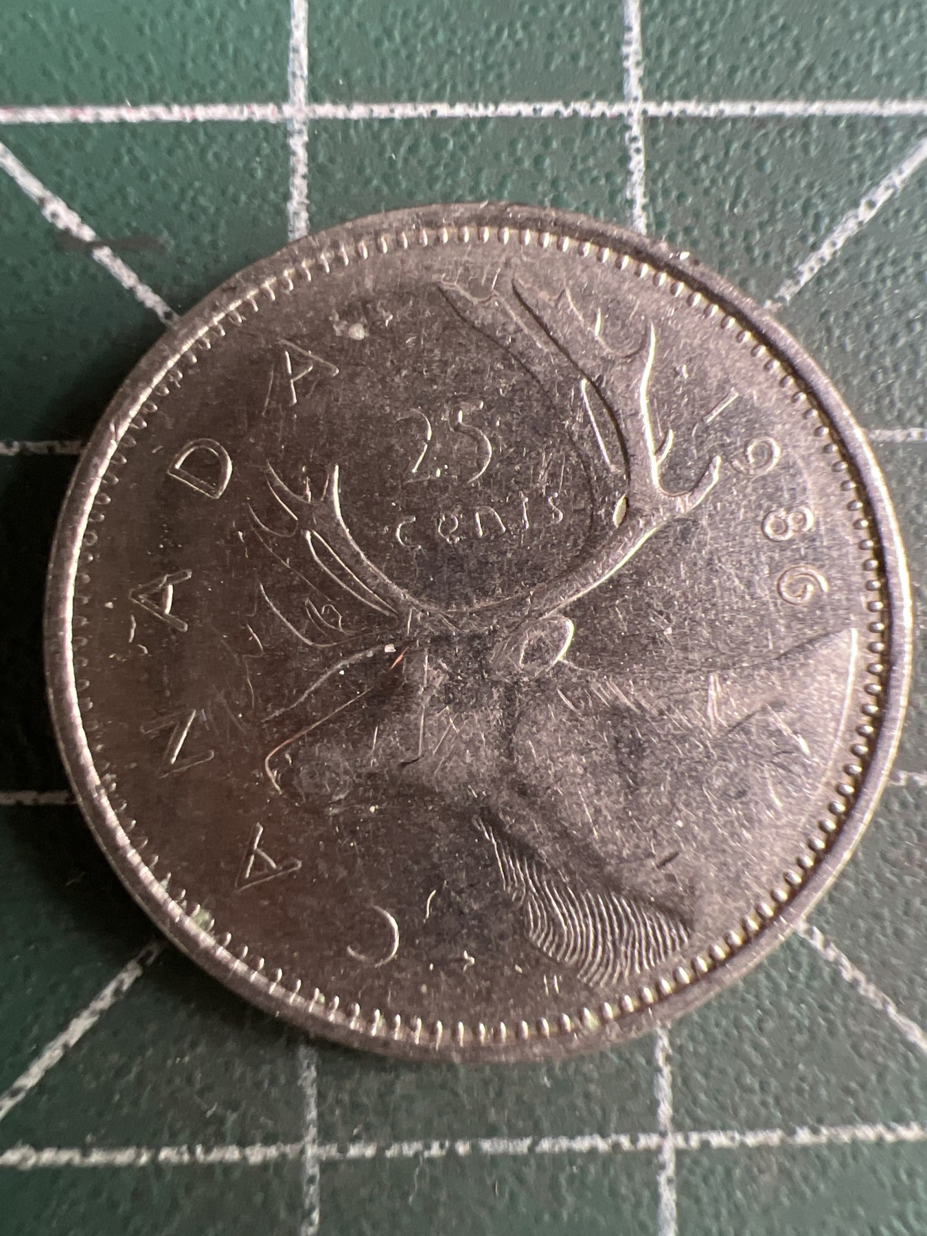 第574期 硬币专场 （无押金，捡漏，全场50包邮，偏远地区除外，接收代拍业务） 加拿大25分 青年 1986年