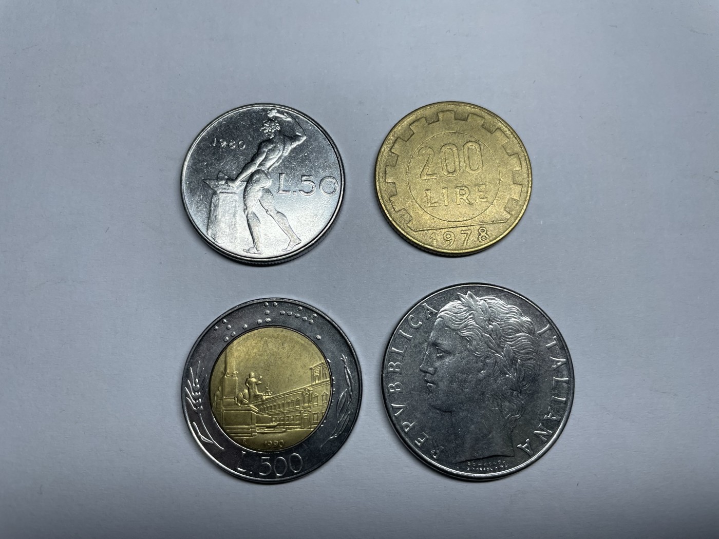 2024年集古藏今外币拍卖第四期-第10场—（总第40拍-本期拍完结算发货） 意大利各面值4枚