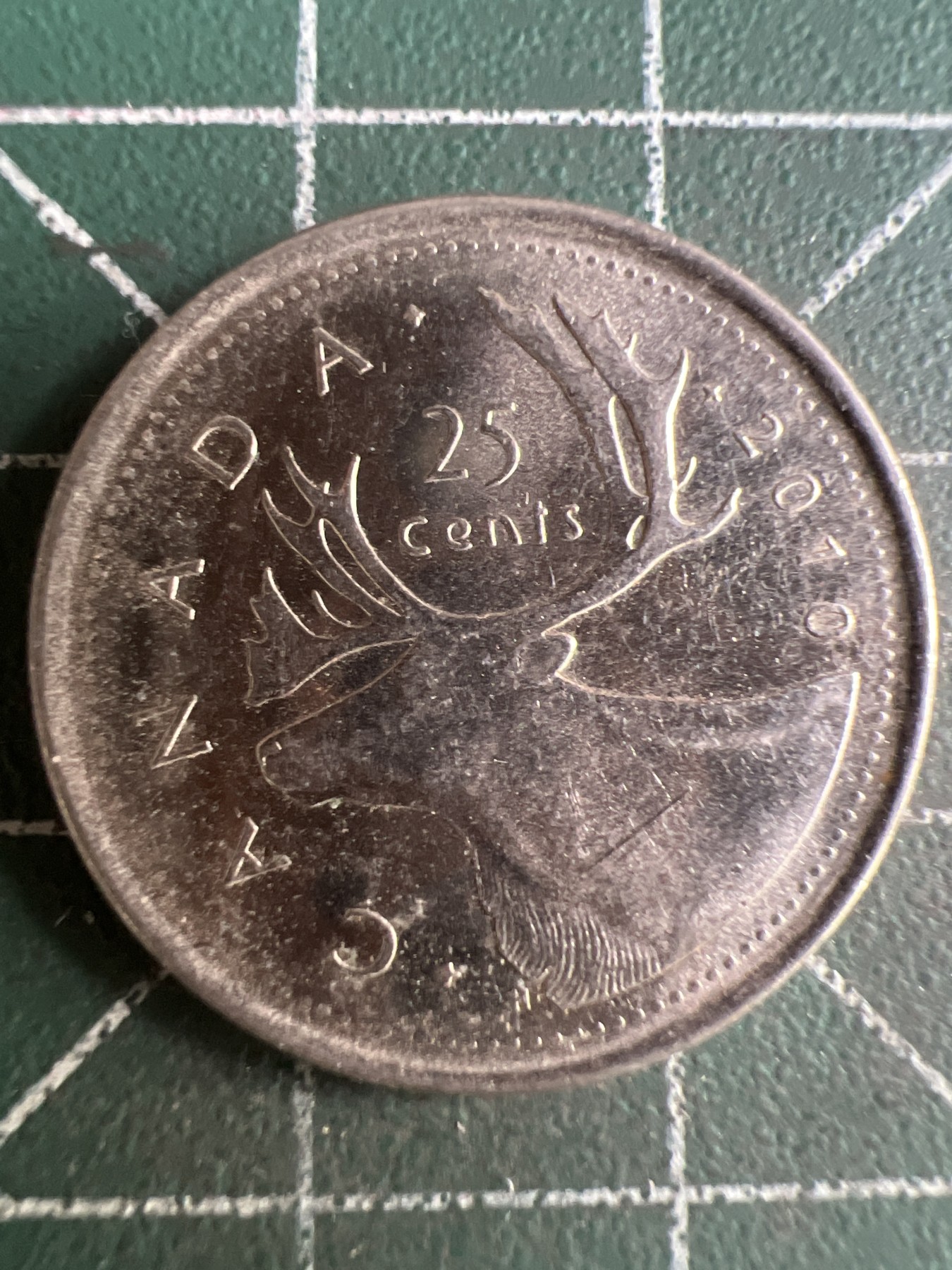 第574期 硬币专场 （无押金，捡漏，全场50包邮，偏远地区除外，接收代拍业务） 加拿大25分 老年 2010年