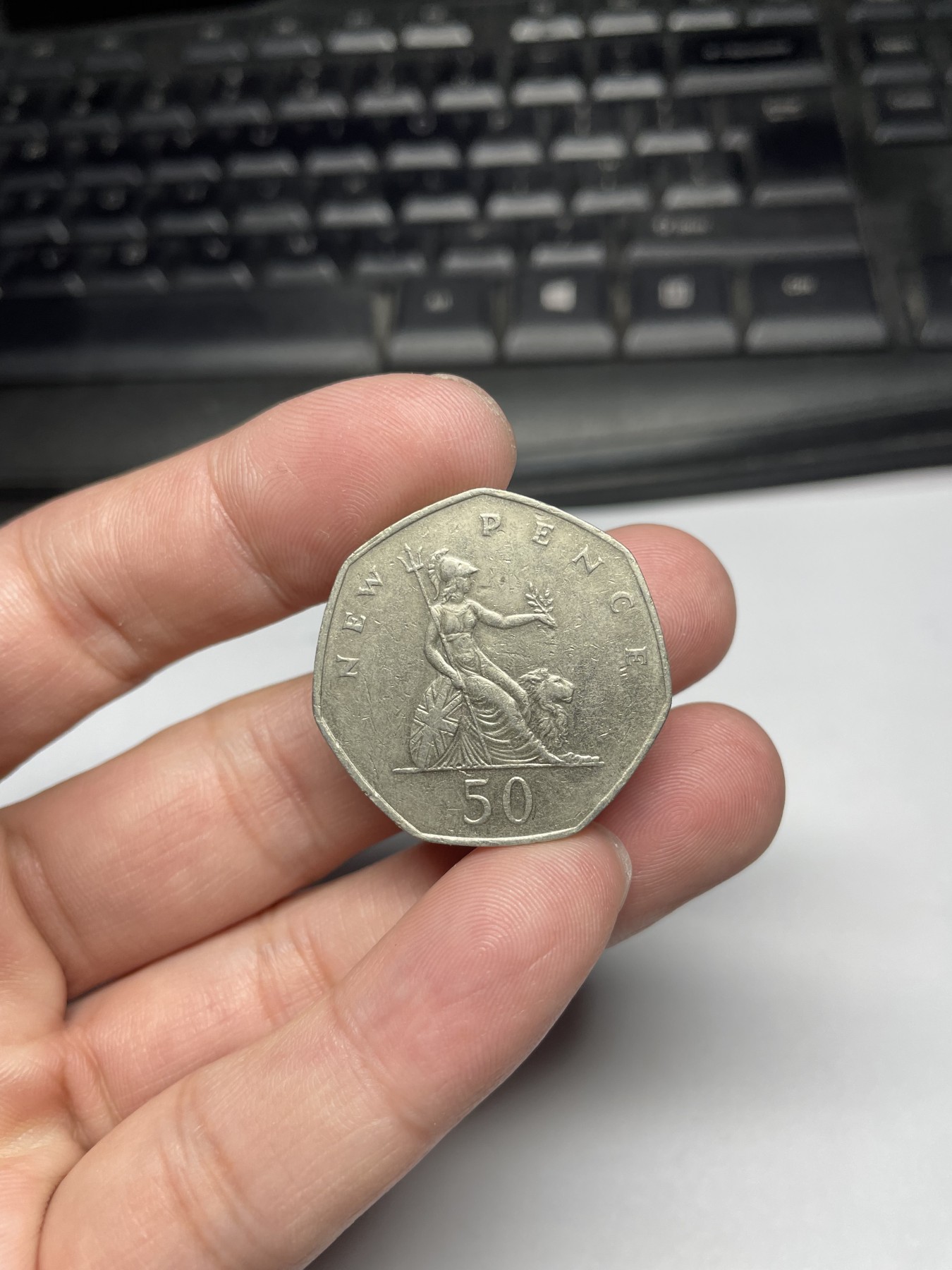 2024年集古藏今外币拍卖第四期-第10场—（总第40拍-本期拍完结算发货） 1976年英国50便士