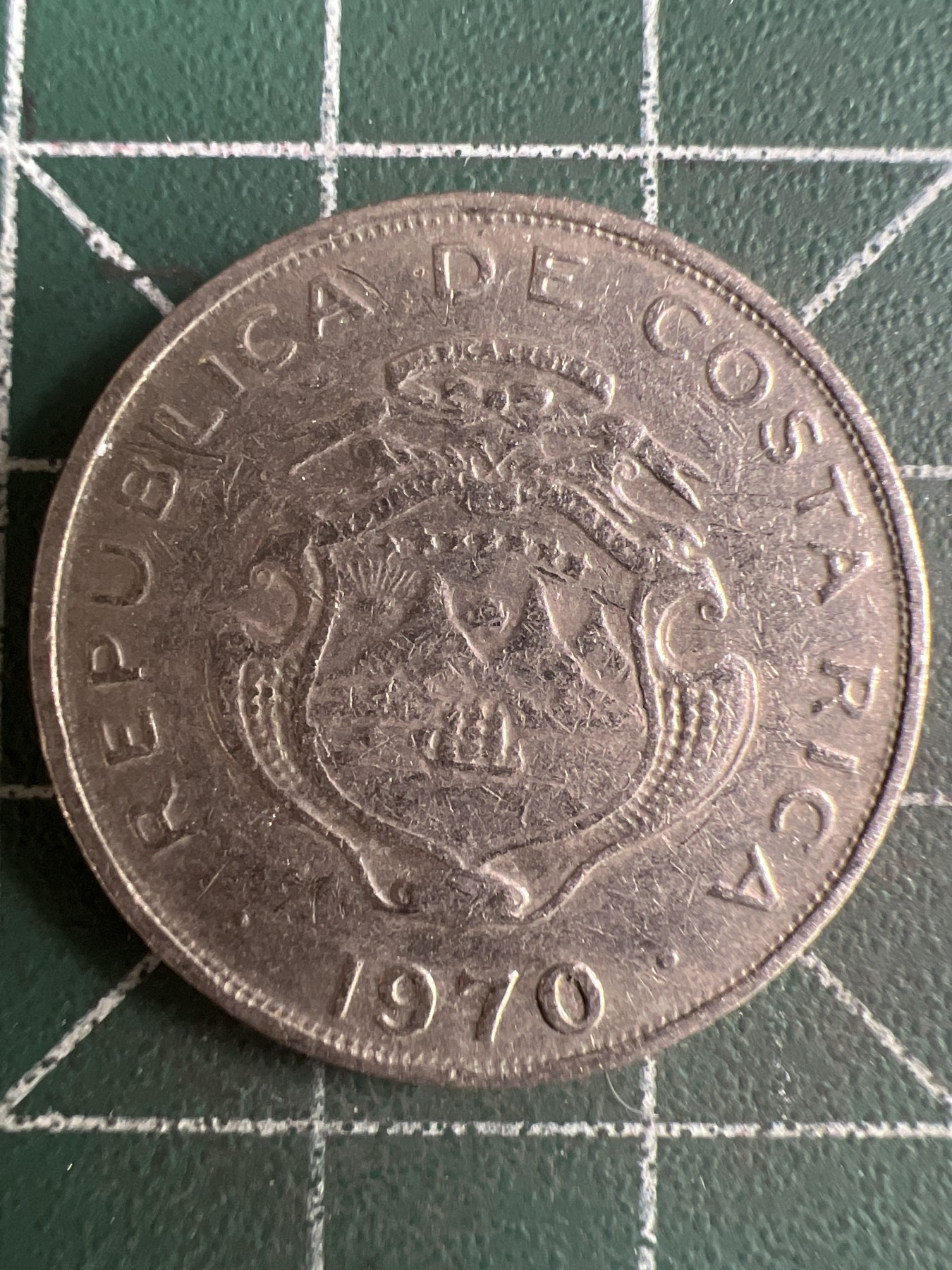 第574期 硬币专场 （无押金，捡漏，全场50包邮，偏远地区除外，接收代拍业务） 哥斯达黎加50分 1970年