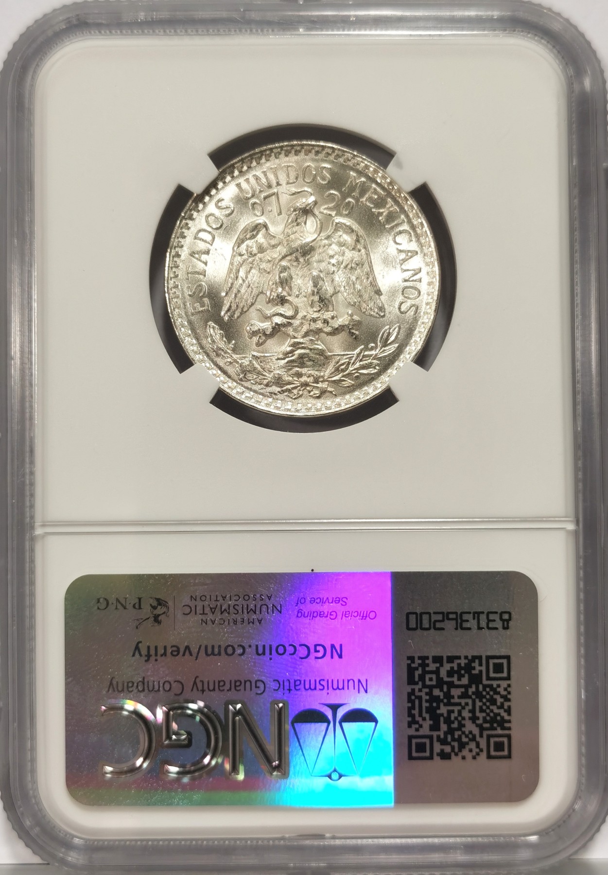 博洋堂世界钱币拍卖第086期（全场包邮） NGC MS66 墨西哥1943年50分鹰洋银币，顶级高分