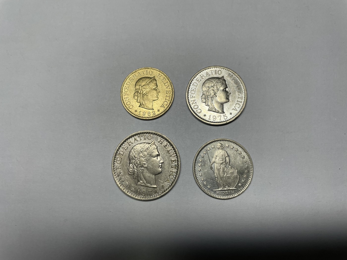 2024年集古藏今外币拍卖第四期-第10场—（总第40拍-本期拍完结算发货） 瑞士各面值4枚