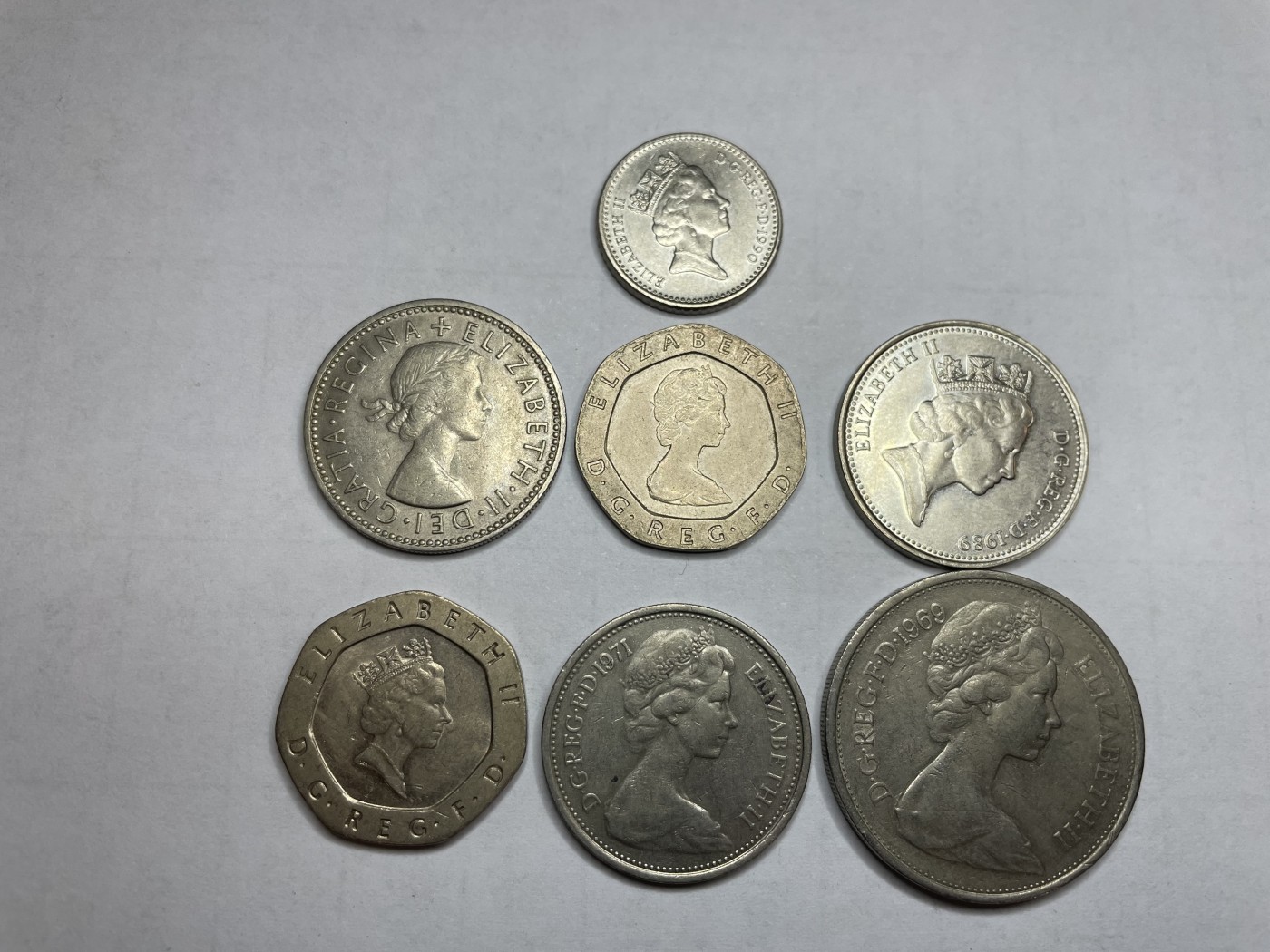 2024年集古藏今外币拍卖第四期-第10场—（总第40拍-本期拍完结算发货） 英国各面值7枚