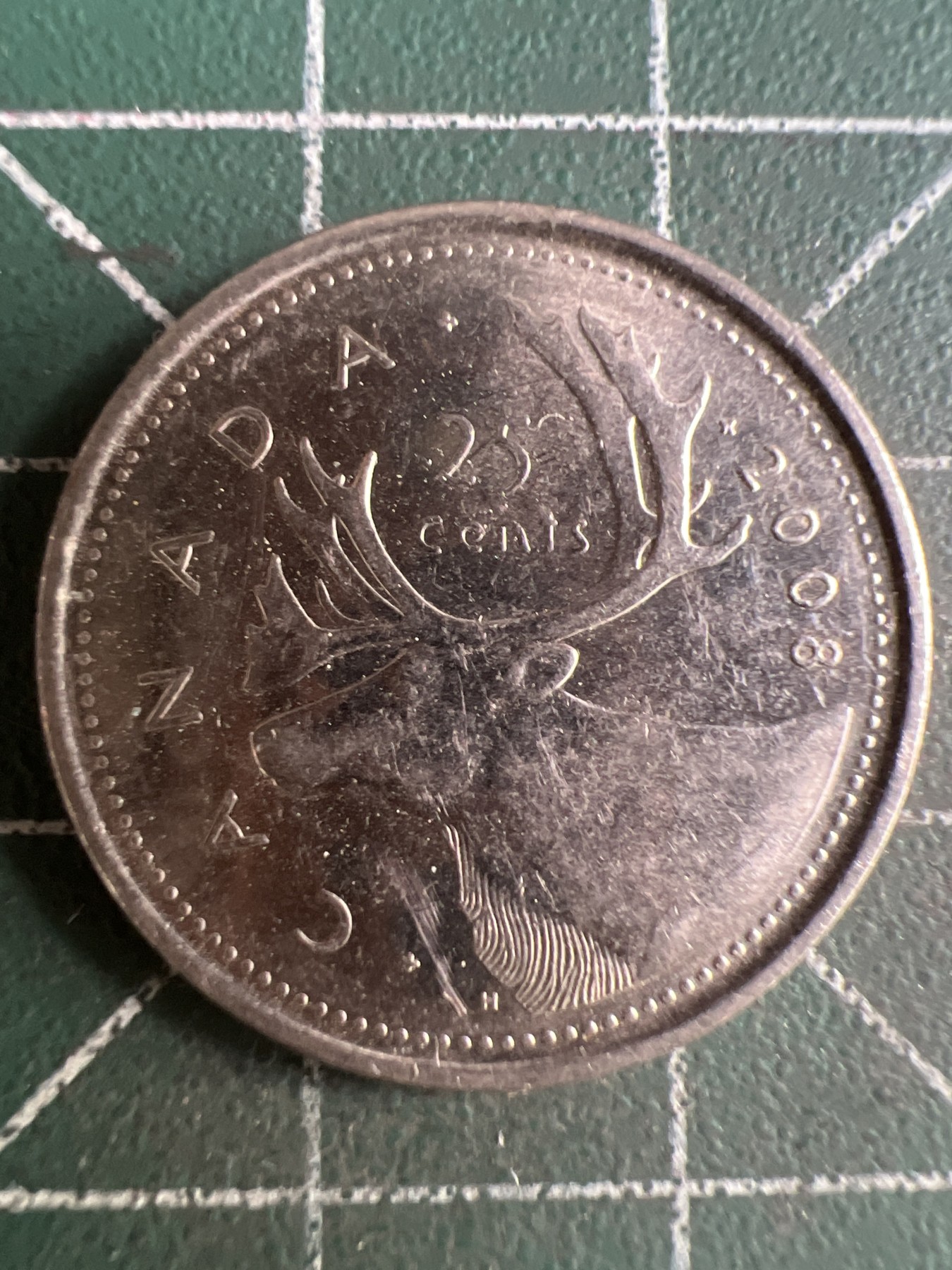 第574期 硬币专场 （无押金，捡漏，全场50包邮，偏远地区除外，接收代拍业务） 加拿大25分 老年 2008年