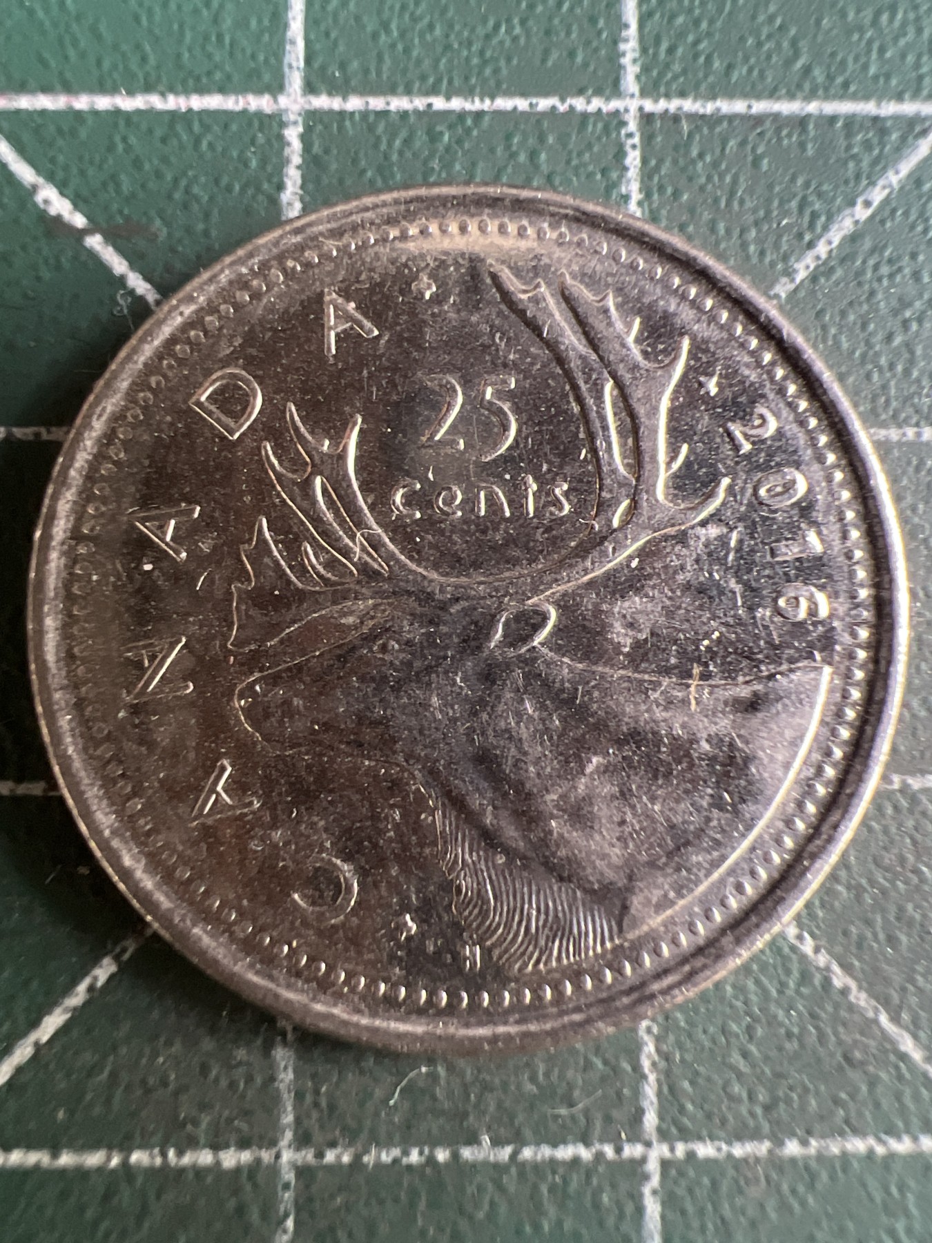 第574期 硬币专场 （无押金，捡漏，全场50包邮，偏远地区除外，接收代拍业务） 加拿大25分 老年 2016年