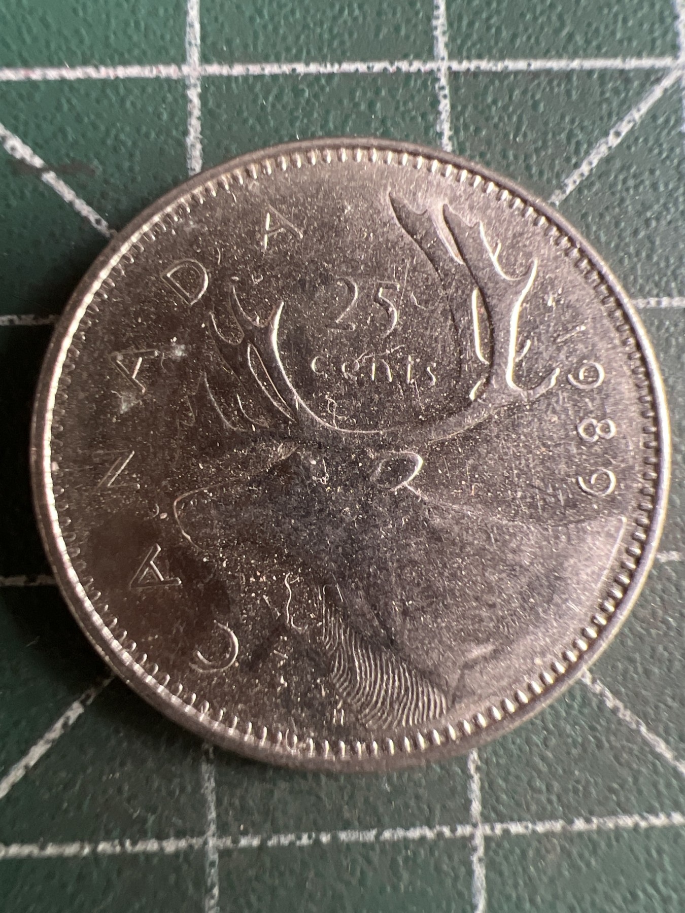 第574期 硬币专场 （无押金，捡漏，全场50包邮，偏远地区除外，接收代拍业务） 加拿大25分 青年 1989年