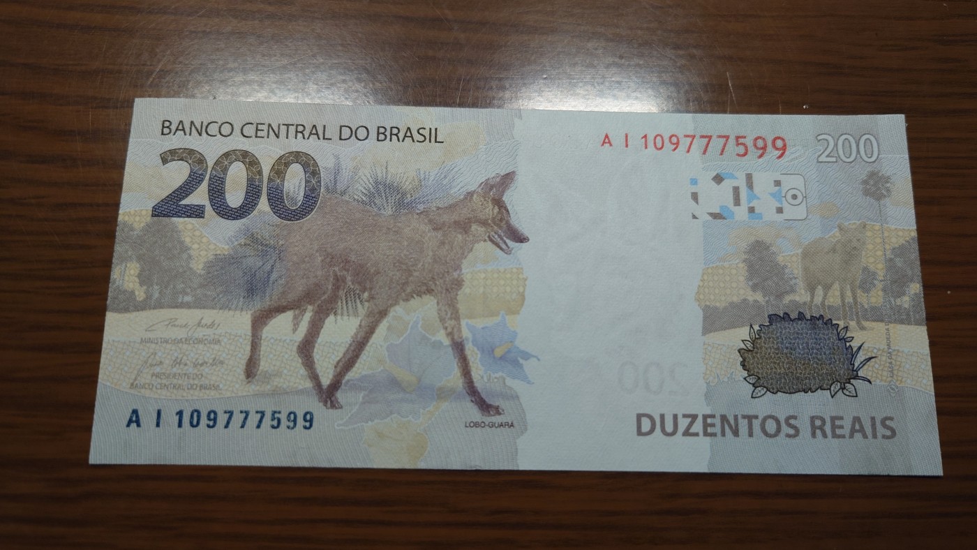 【世界钱币】精选微拍第101期暨2024年第12期  部分卖剩的新品裸钞评级币展销 2020年巴西200雷亚尔 全新绝品无4尾号599