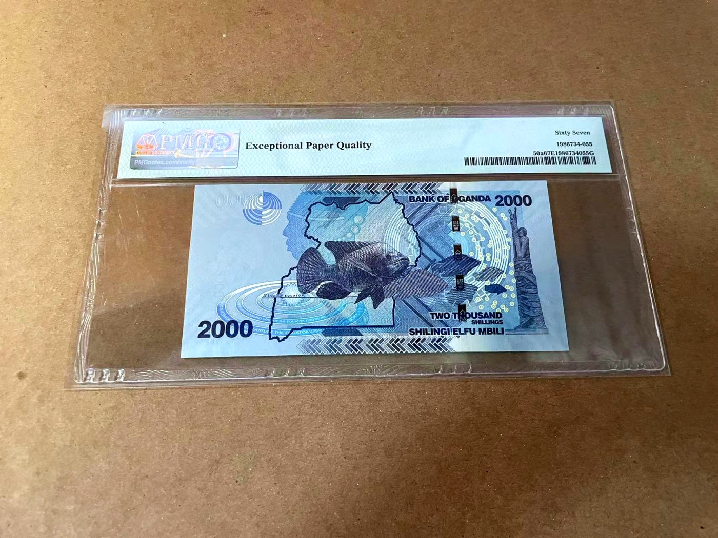 【Blue Auction】✨世界纸币精拍第462期【精】 【AA】乌干达 2010年2000先令 PMG67EPQ 高分