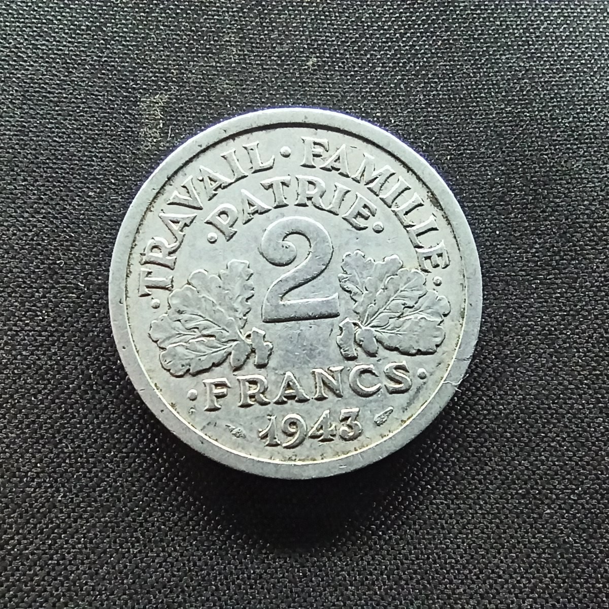 邮泉阁限时拍卖第二场 法国硬币专场 二战法国1943年2法郎