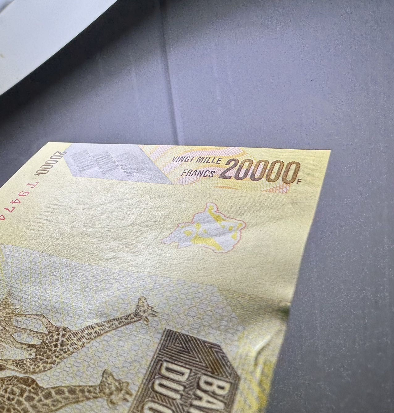 收藏联盟Quantum Auction 第339期拍卖  刚果2022年10000和20000法郎 品相UNC  20000面值有瑕疵，细节如图