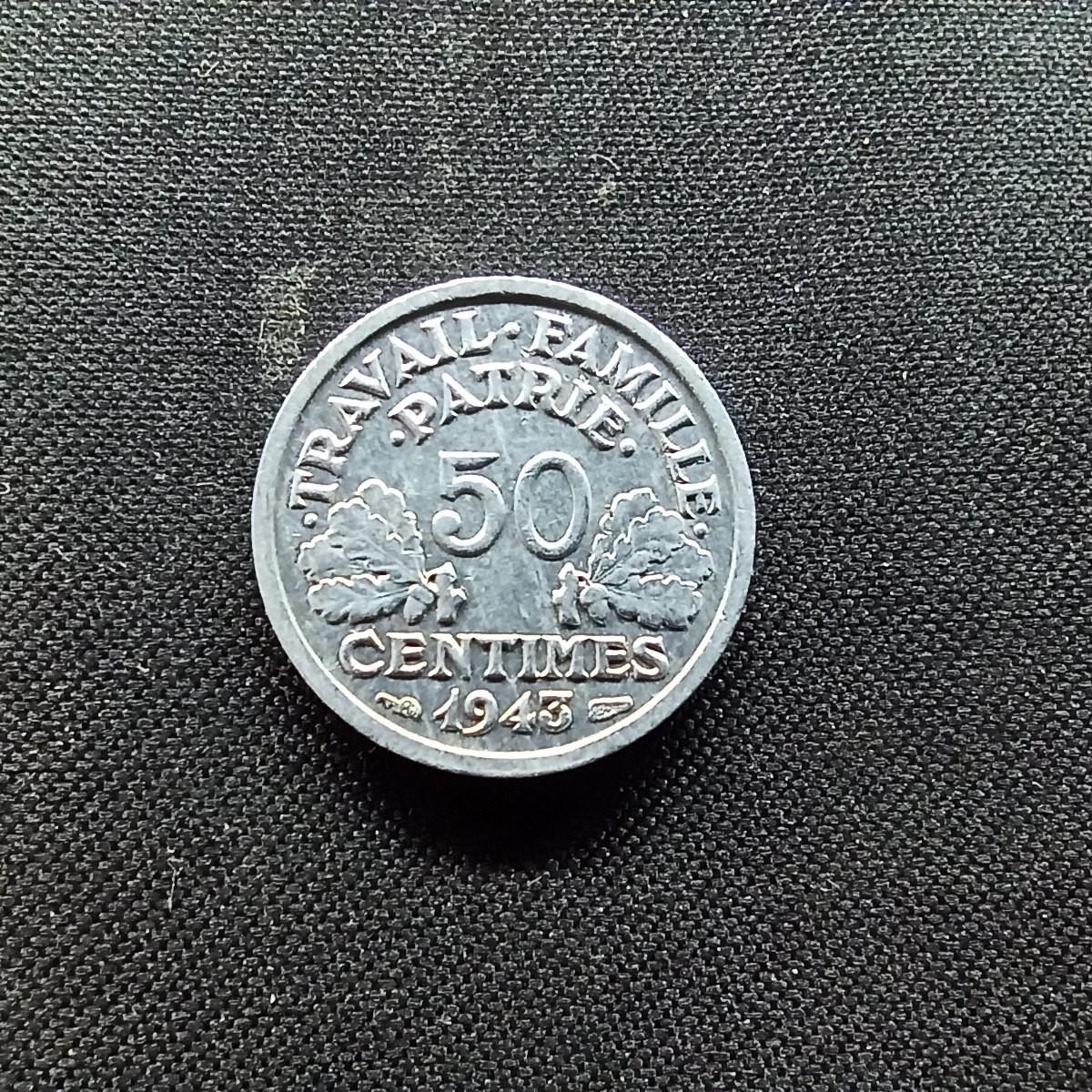 邮泉阁限时拍卖第二场 法国硬币专场 二战法国1943年50分