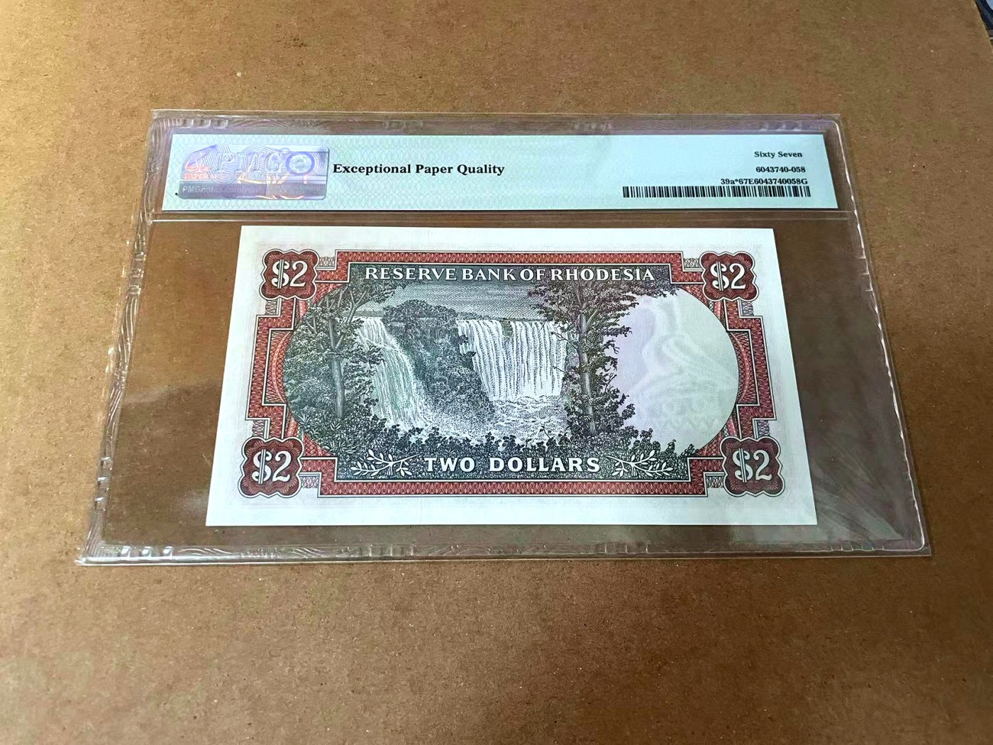 【Blue Auction】✨世界纸币精拍第462期【精】 【补号无47】罗德西亚 1979年2元 PMG67EPQ 高分