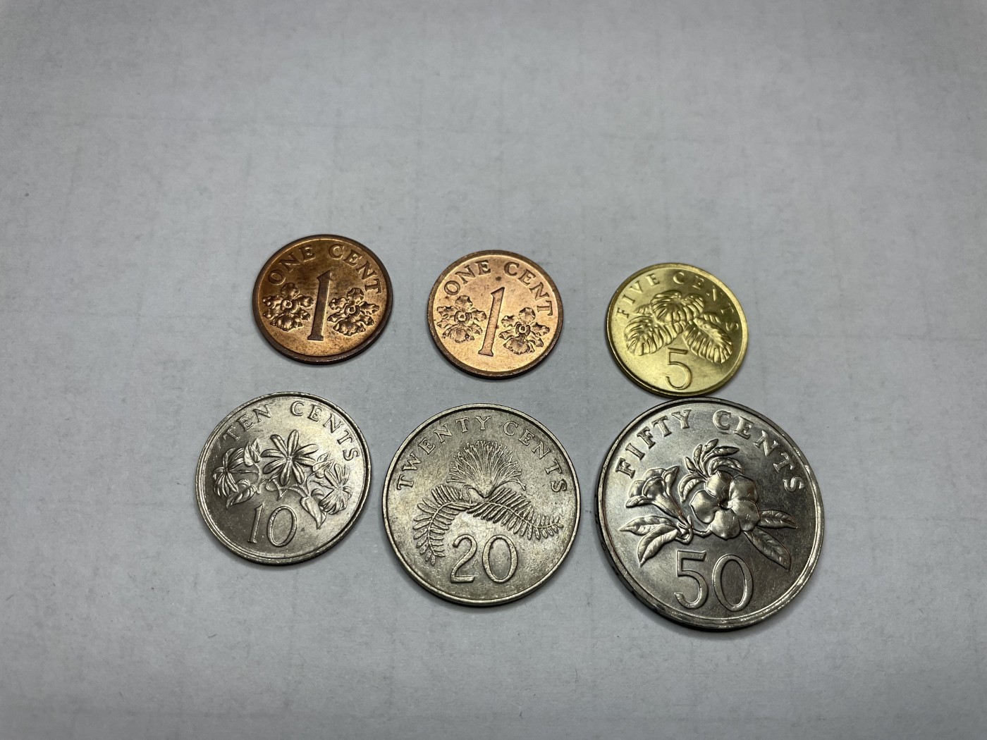 2024年集古藏今外币拍卖第四期-第10场—（总第40拍-本期拍完结算发货） 新加坡各面值6枚