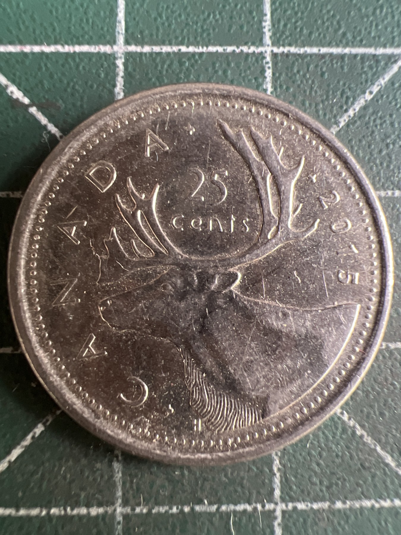 第574期 硬币专场 （无押金，捡漏，全场50包邮，偏远地区除外，接收代拍业务） 加拿大25分 老年 2015年