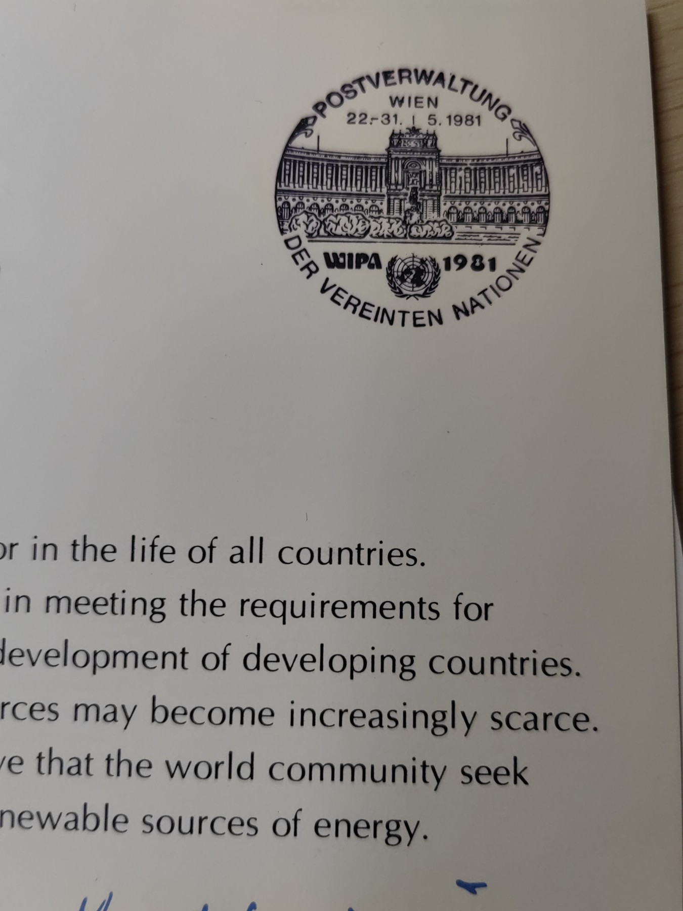 多国邮封✌（拍卖专场）精品🔥专场 第61场 联合国1981年再生能源会议（5件）不同戳