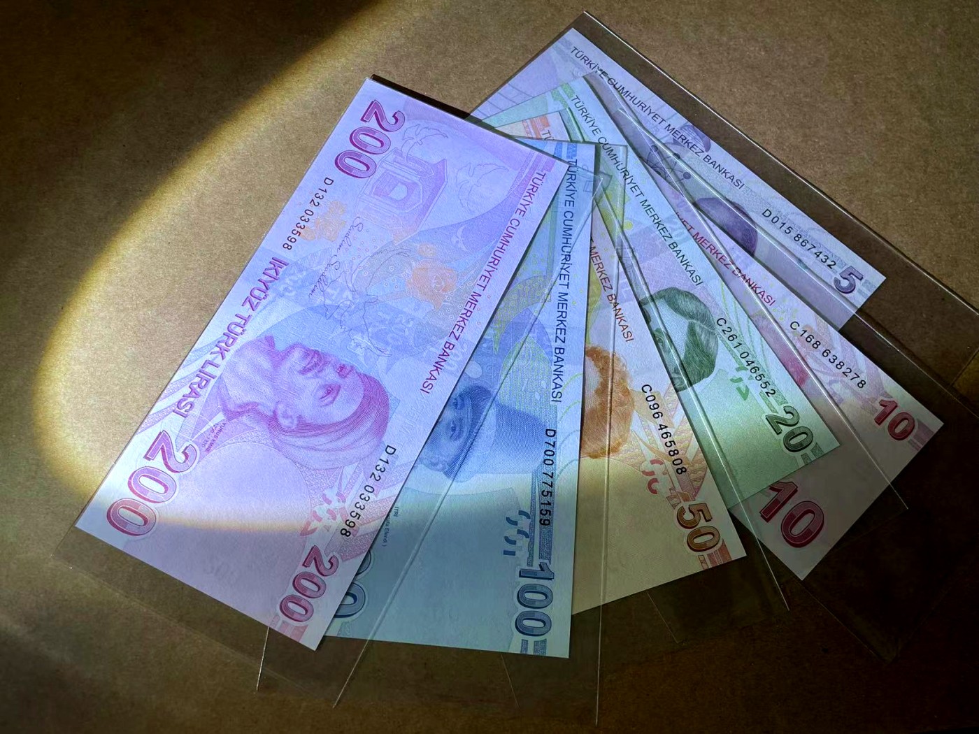 【Blue Auction】✨世界纸币精拍第462期【精】 【一组6张】土耳其5-200里拉 全新UNC