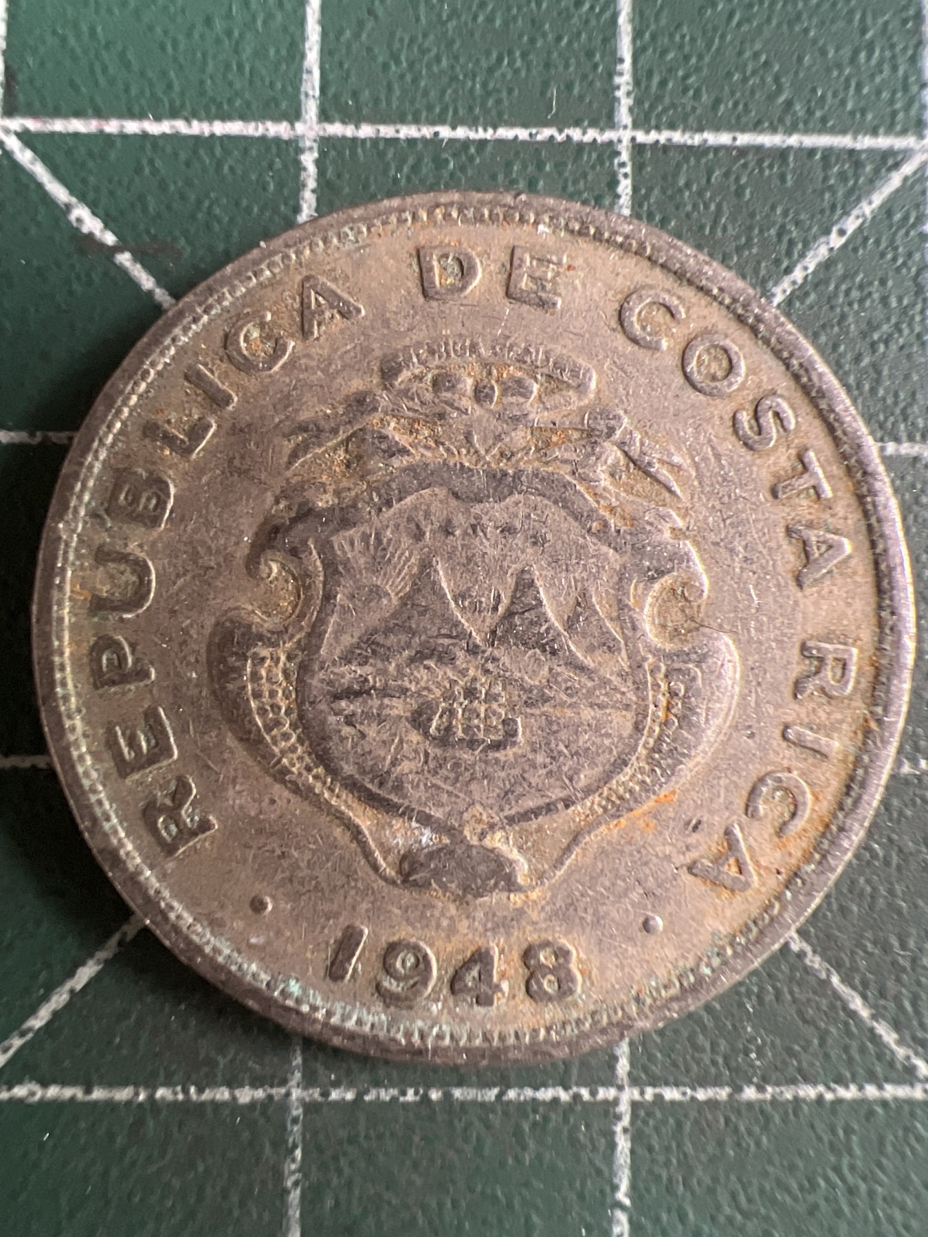 第574期 硬币专场 （无押金，捡漏，全场50包邮，偏远地区除外，接收代拍业务） 哥斯达黎加50分 1948年