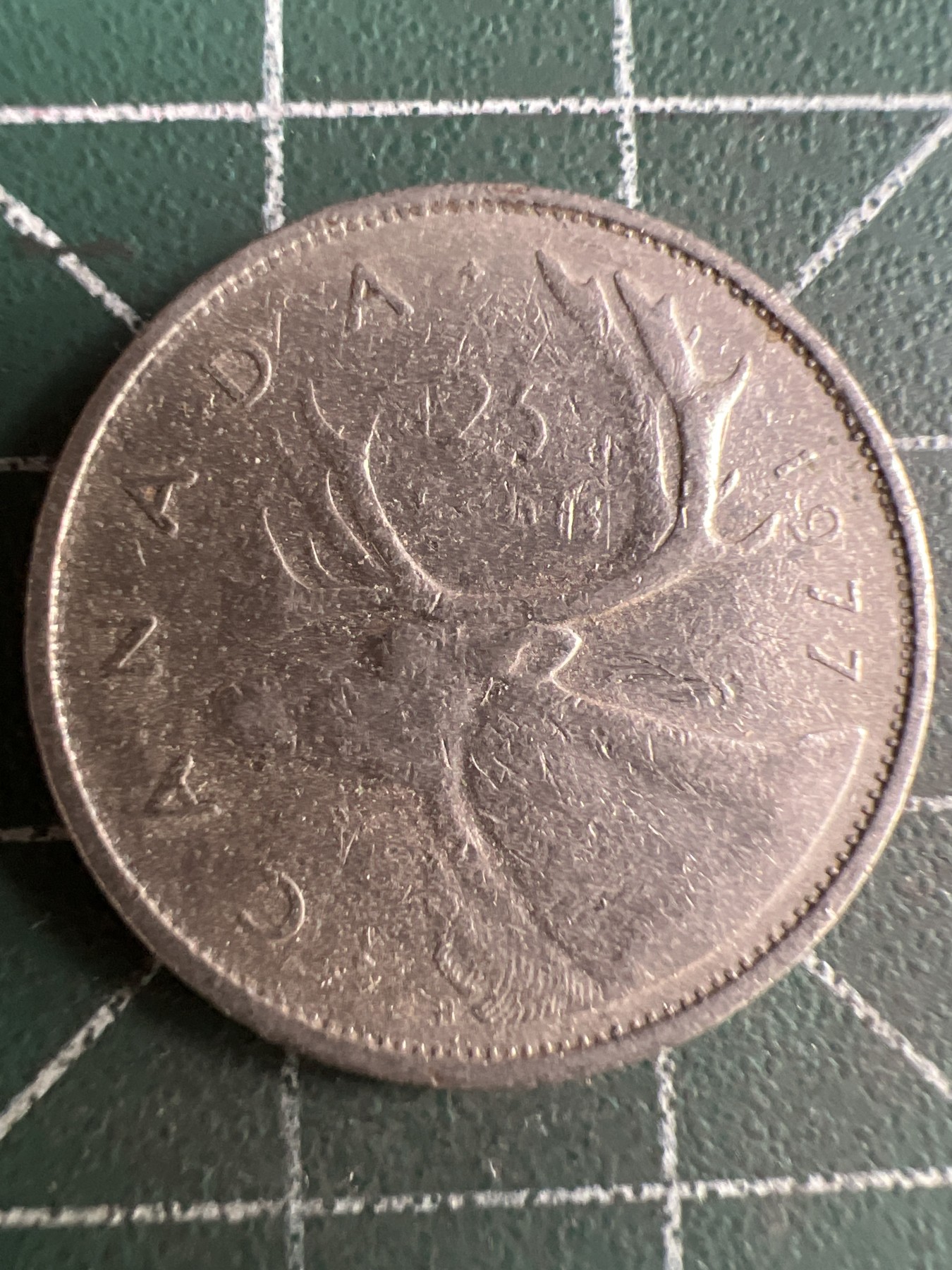 第574期 硬币专场 （无押金，捡漏，全场50包邮，偏远地区除外，接收代拍业务） 加拿大25分 青年 1977年