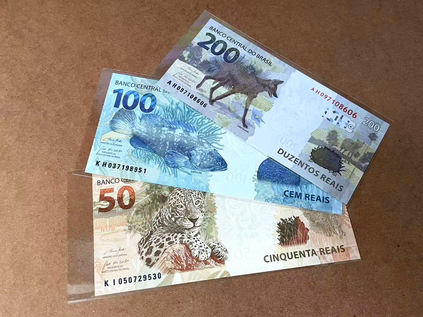 【Blue Auction】✨世界纸币精拍第462期【精】 【一组3张】巴西 2010-20年50-200瑞斯 全新UNC